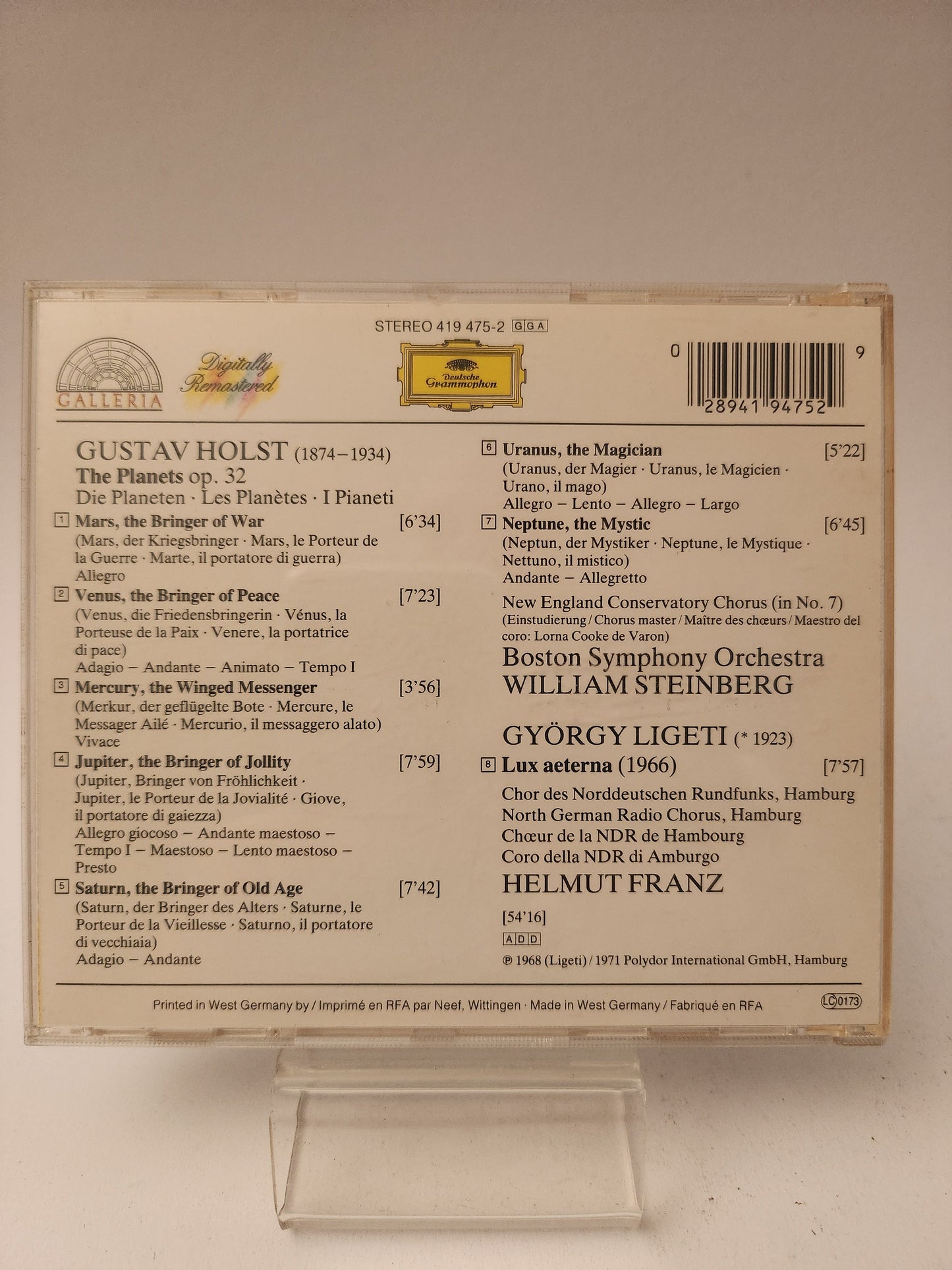 Gustav Holst: the Planets CD - Cd