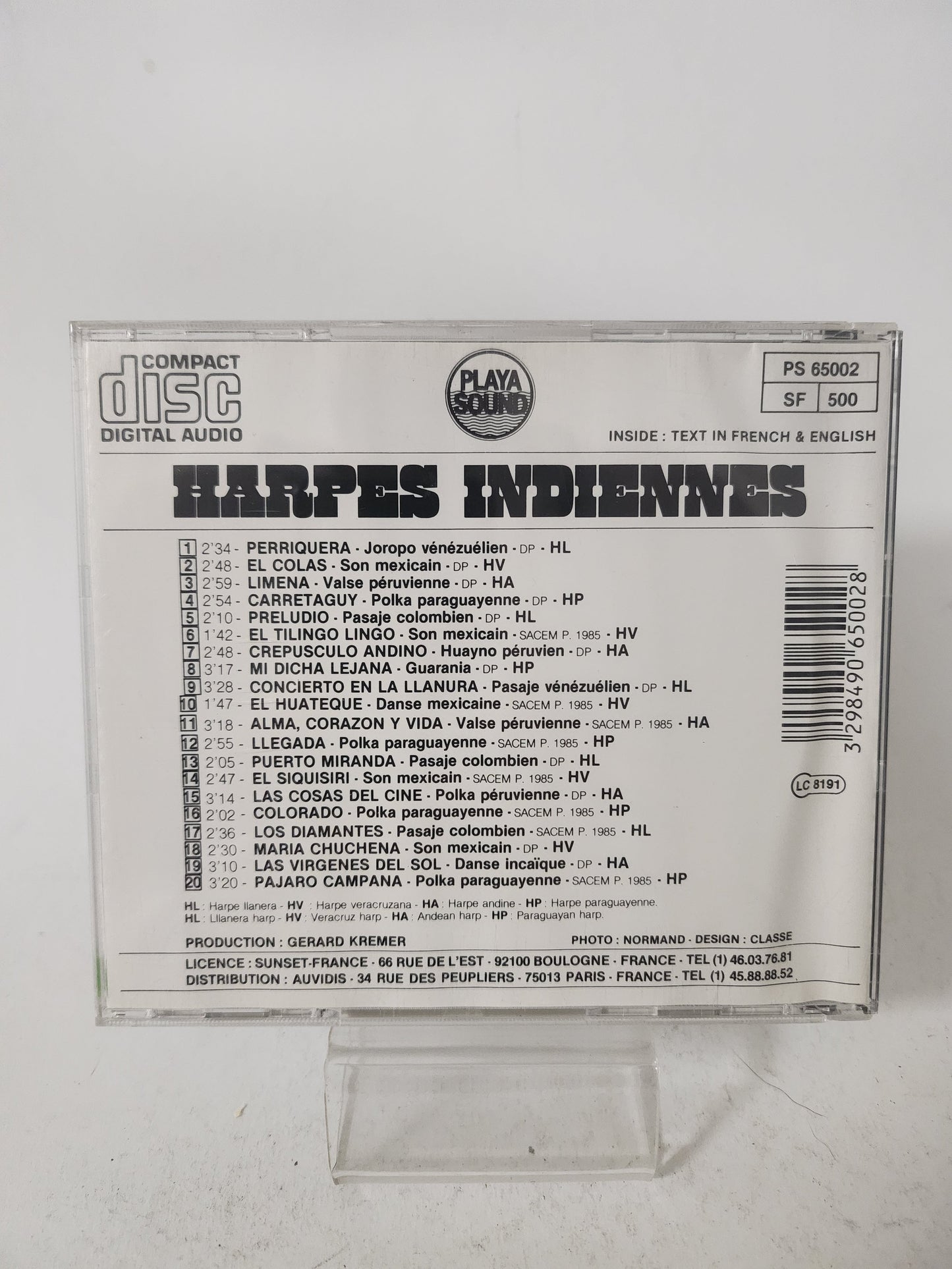 Harpes Indiennes CD - Cd