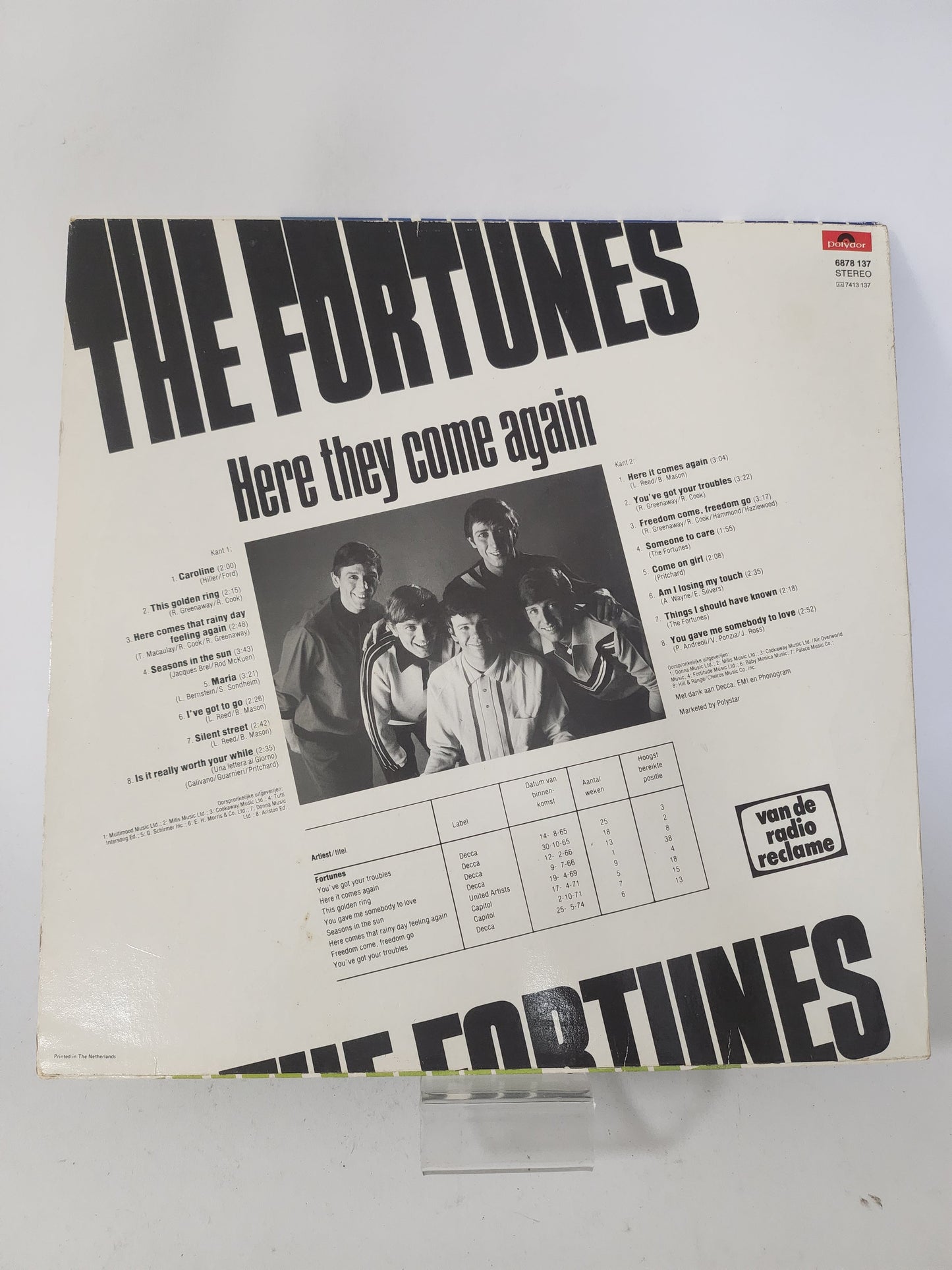 Here They Come Again: The Fortunes LP Vinyl - Lp Vinyl