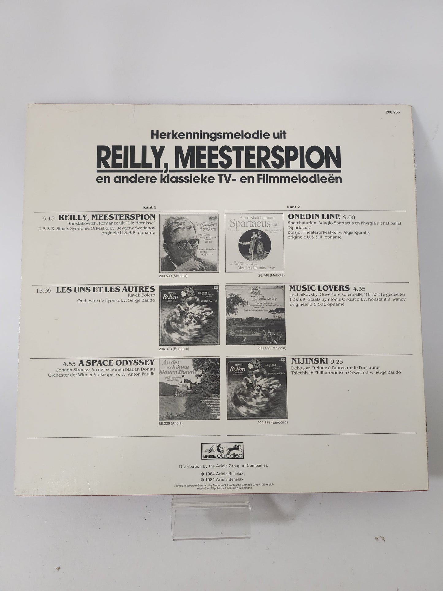 Herkenningsmelodie uit Reilly Meesterspion en andere TV- en Filmmelodiën LP Vinyl - Lp Vinyl