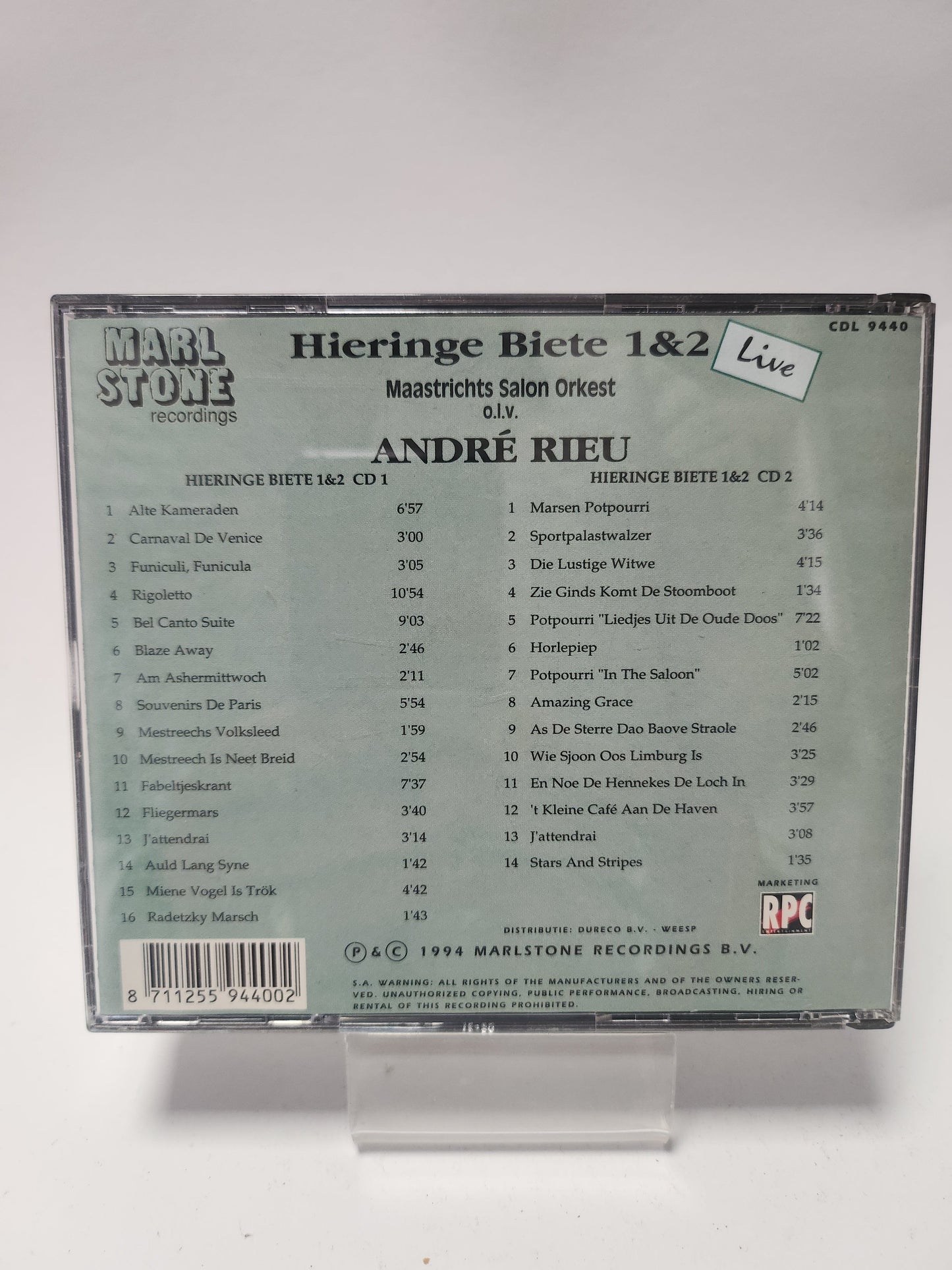 Hieringe Biete 1 & 2 olv Andre Rieu Dubbel CD - Cd