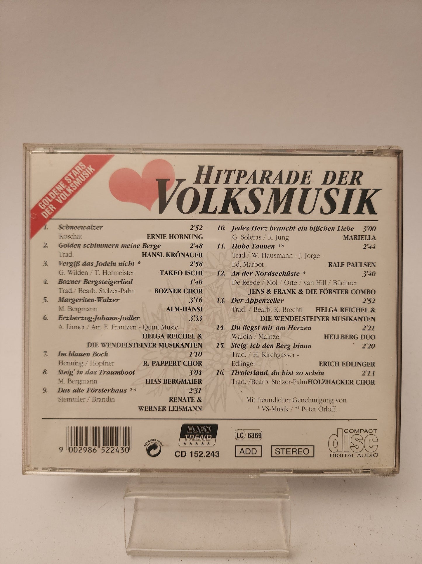 Hitparade der Volksmusik CD - Cd