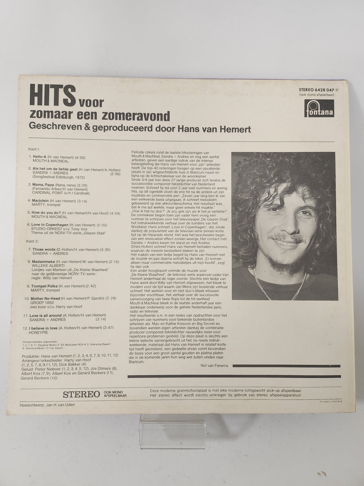 Hits voor Zomaar een Zomeravond LP Vinyl - Lp Vinyl