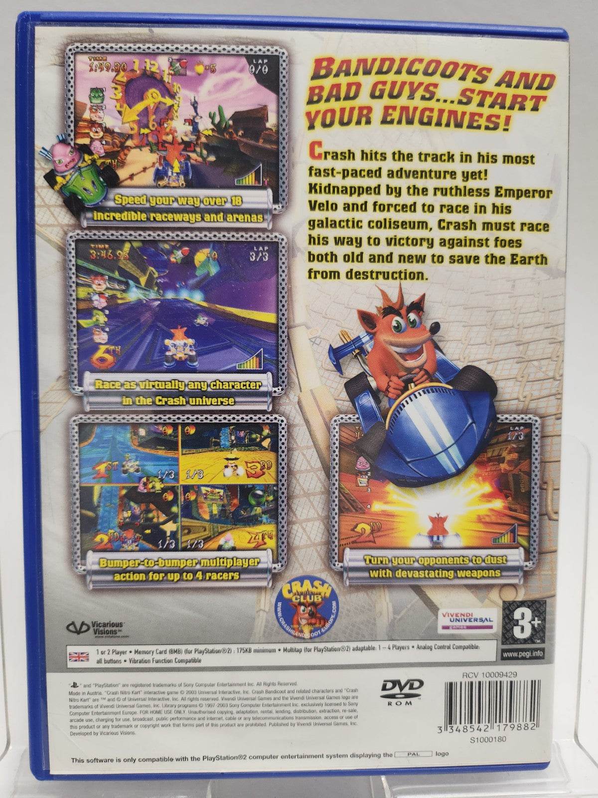 Crash Nitro Kart Playstation 2 - Feniks Gameshop