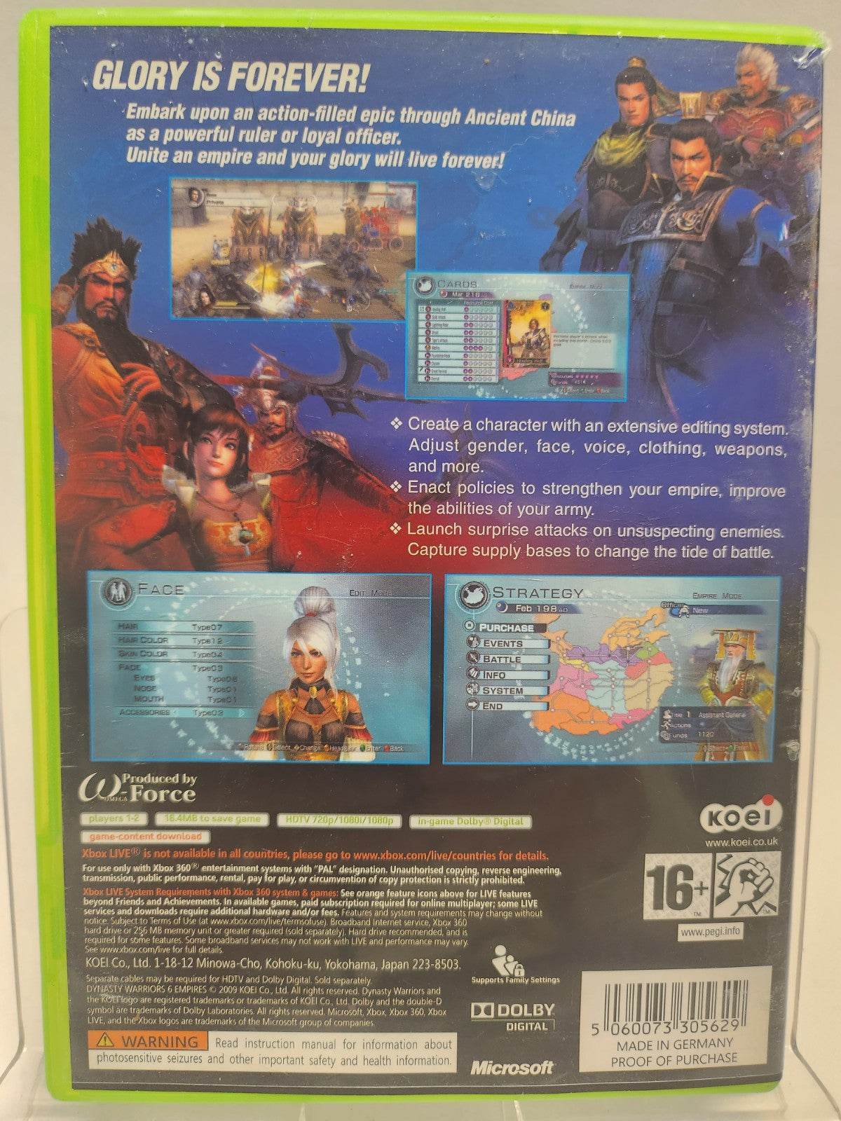 Dynasty Warriors 6 Empires Xbox 360 - Feniks Gameshop