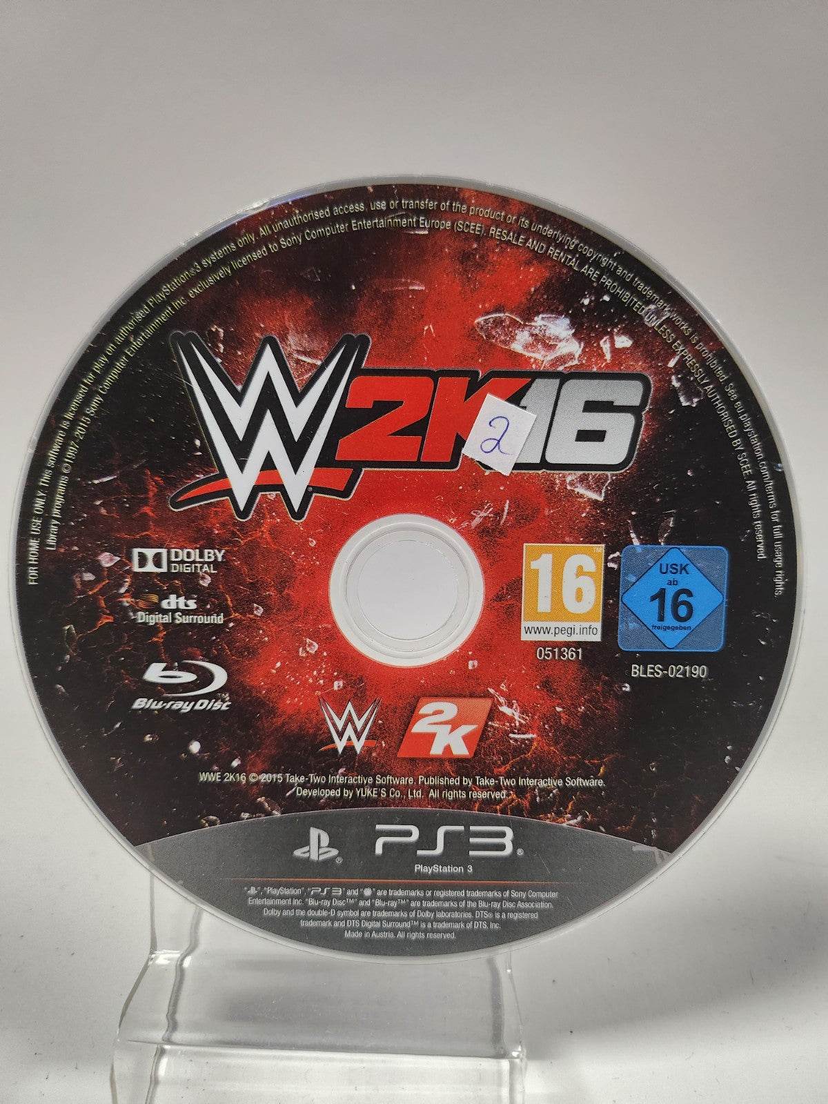 W2K16 (disc only) Playstation 3 - Feniks Gameshop