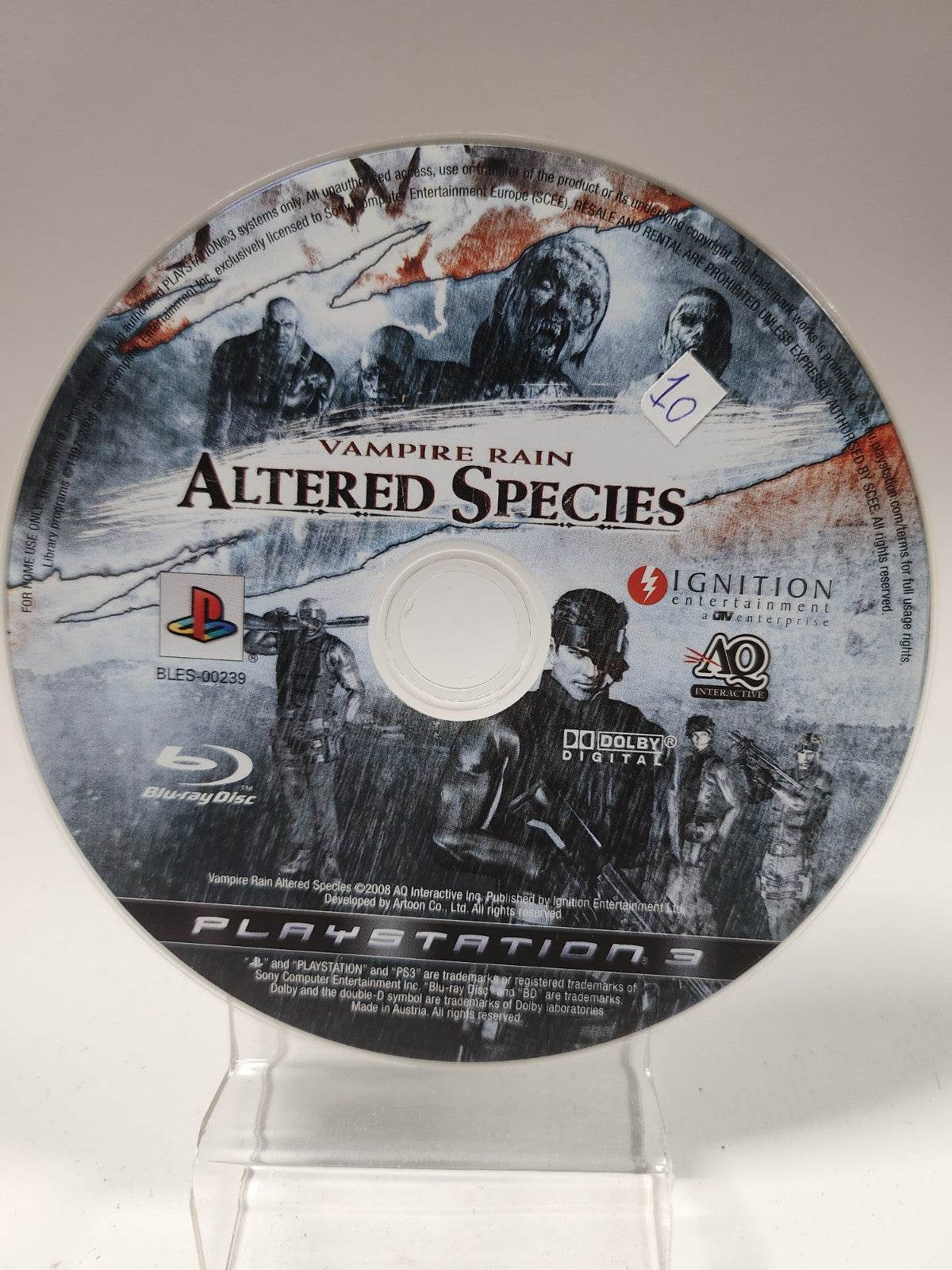 Vampire Rain Altered Species (disc only) Playstation 3 - Feniks Gameshop