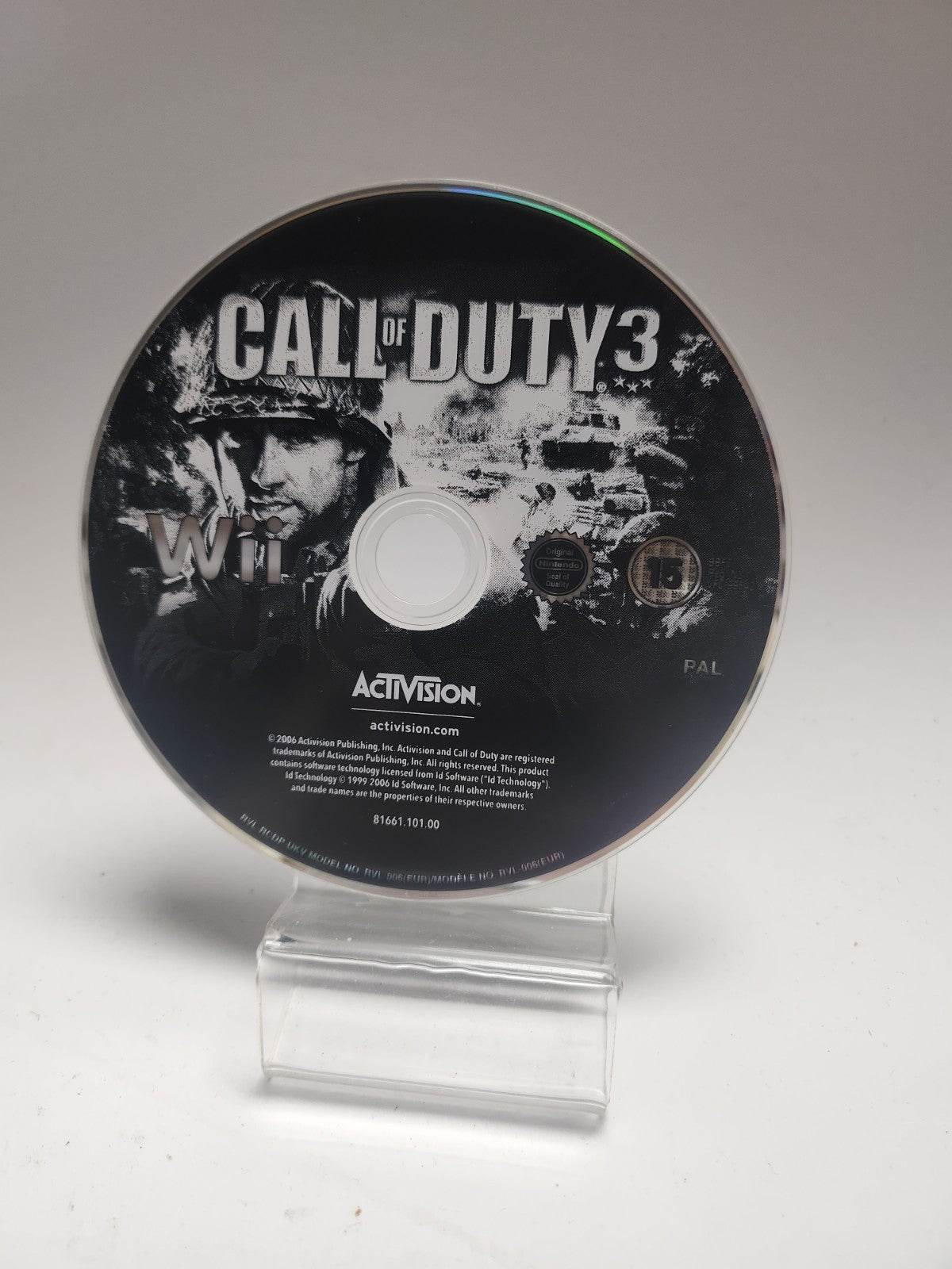 Call Of Duty 3 (Disc Only) Nintendo Wii - Feniks Gameshop