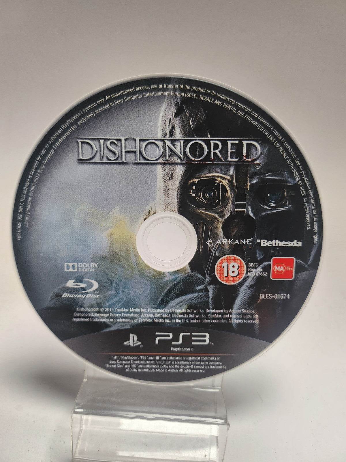 Dishonored (disc only) PlayStation 3 - Feniks Gameshop