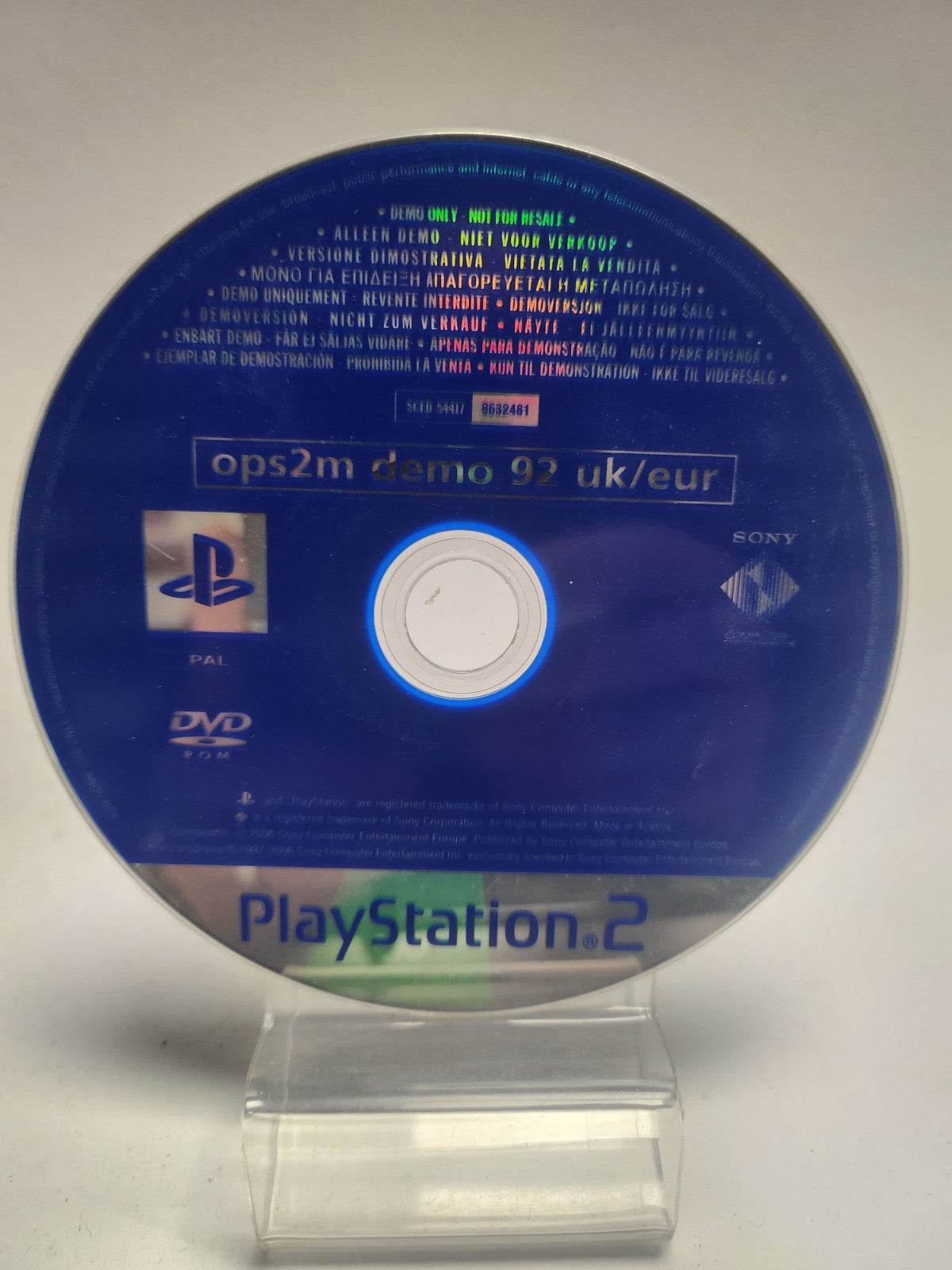 Ops2m Demo 92 UK/ Eur (disc only) PlayStation 2 - Feniks Gameshop