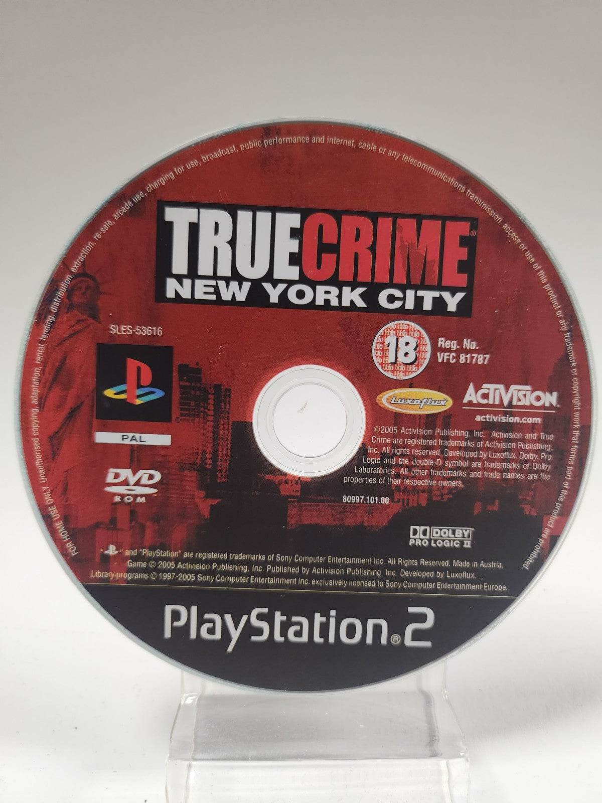 True Crime New York City (disc only) Playstation 2 - Feniks Gameshop
