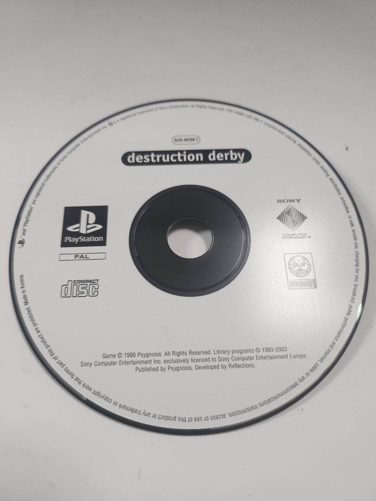 Destruction Derby (disc only) PlayStation 1 - Feniks Gameshop