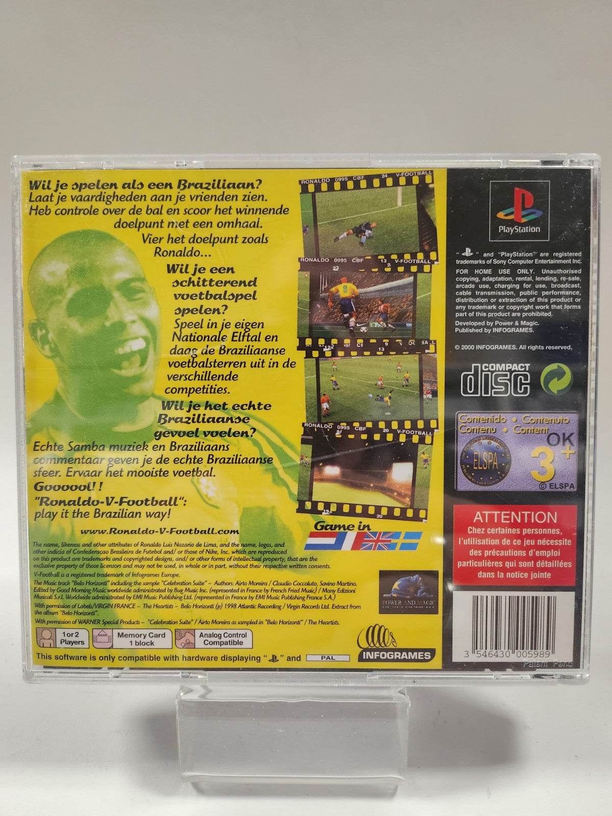 Ronaldo V-football (No Book) PlayStation 1 - Feniks Gameshop