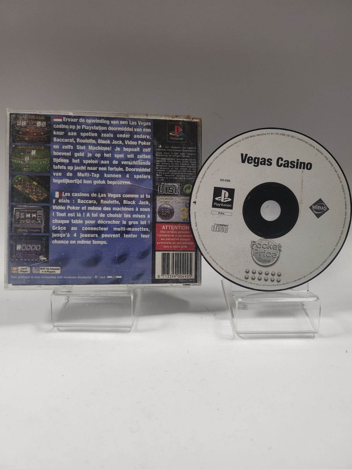 Vegas Casino (only backcover) PlayStation 1 - Feniks Gameshop