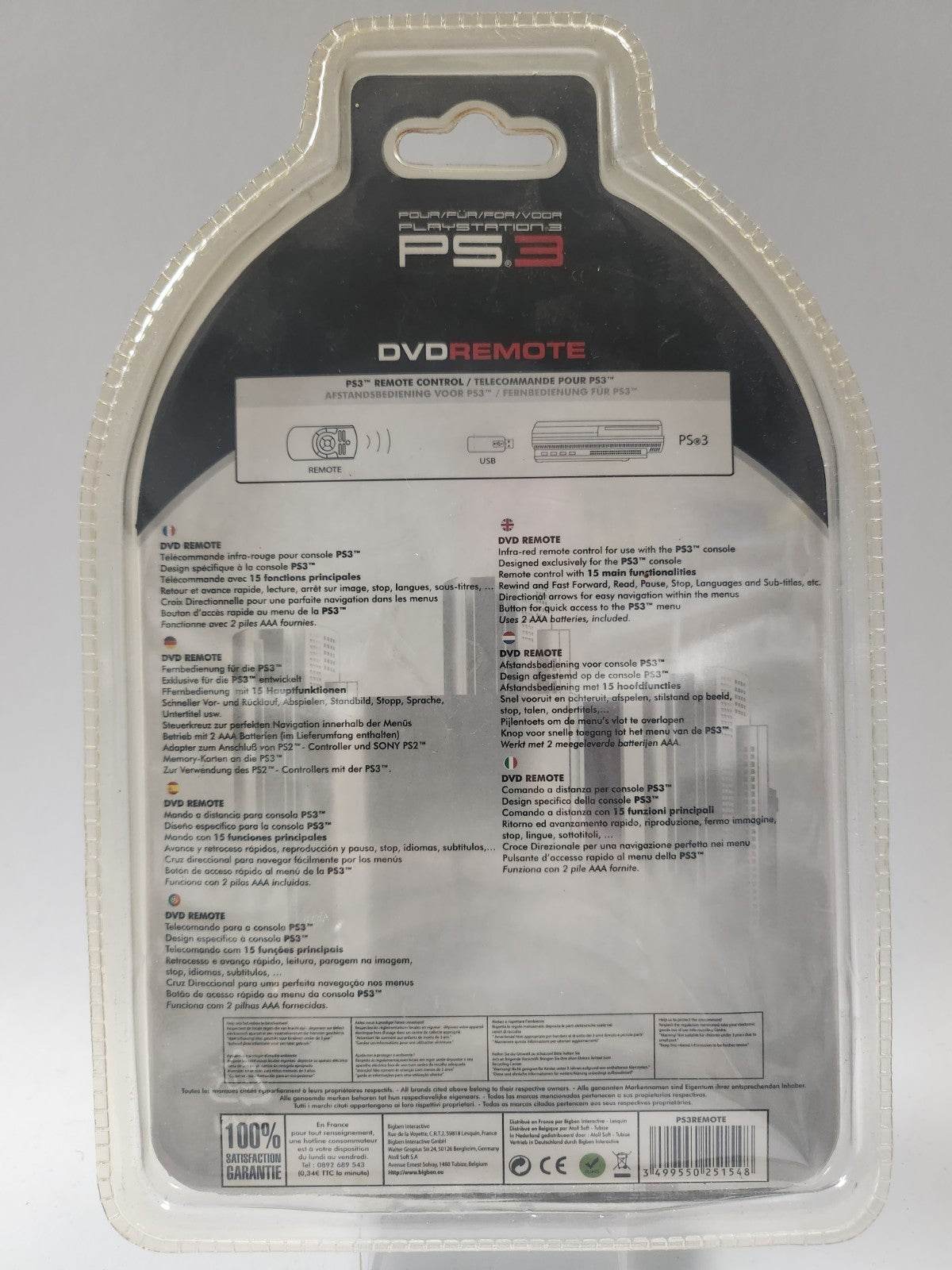 Geseald BigBen DVD Remote Playstation 3 - Feniks Gameshop