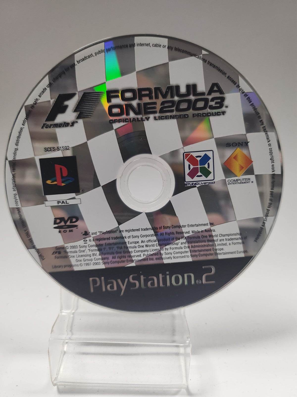Formula One 2003 (disc only) Playstation 2 - Feniks Gameshop