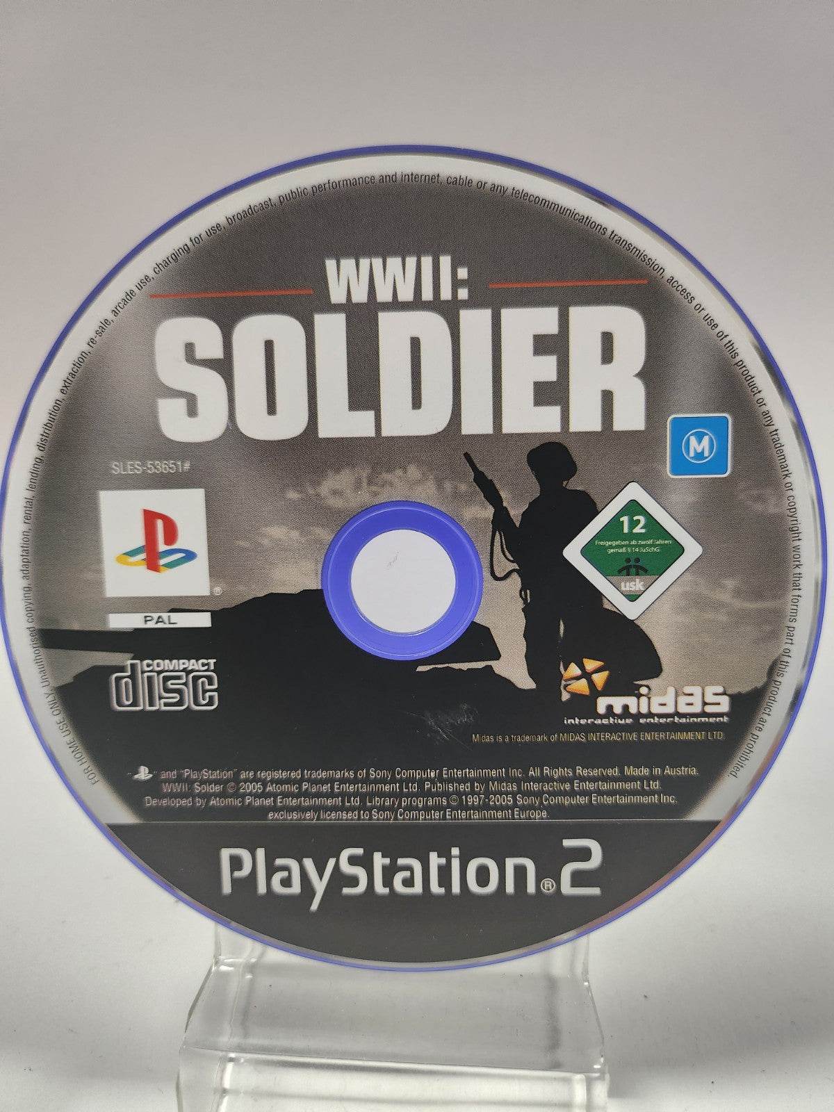 WWII Soldier (disc only) Playstation 2 - Feniks Gameshop