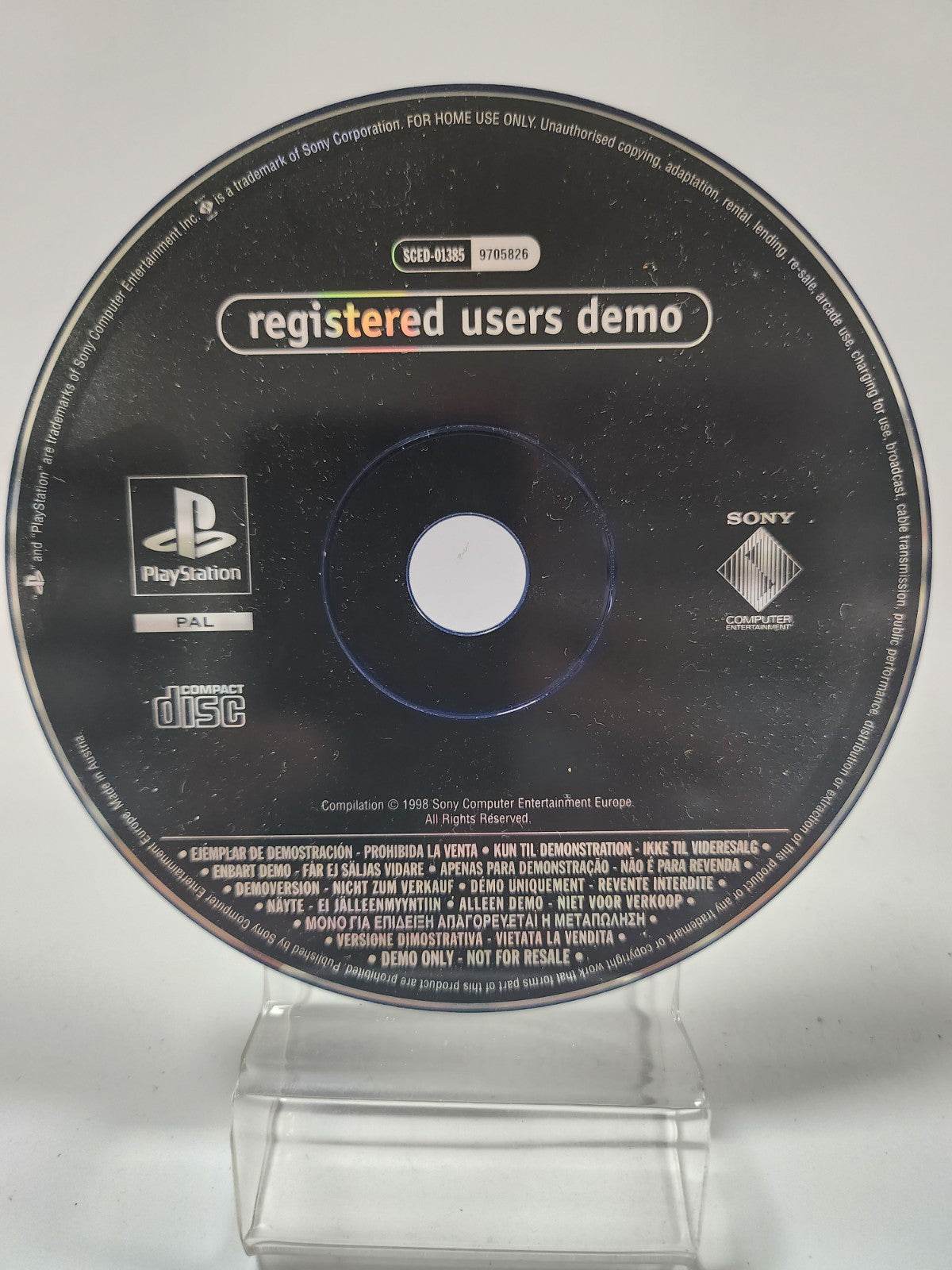 Registered Users Demo (disc only) Playstation 1 - Feniks Gameshop
