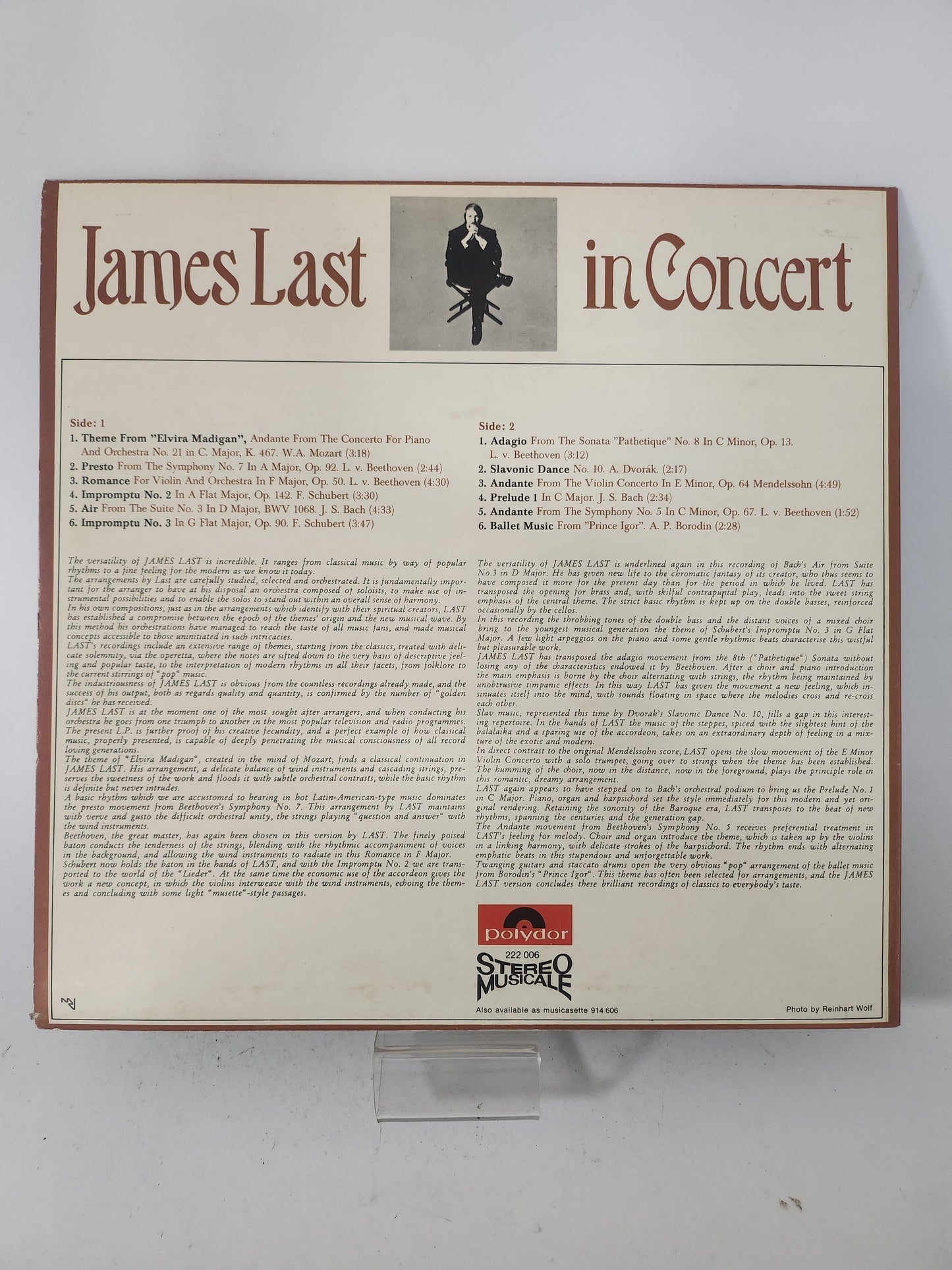 In Concert: James Last LP Vinyl - Lp Vinyl