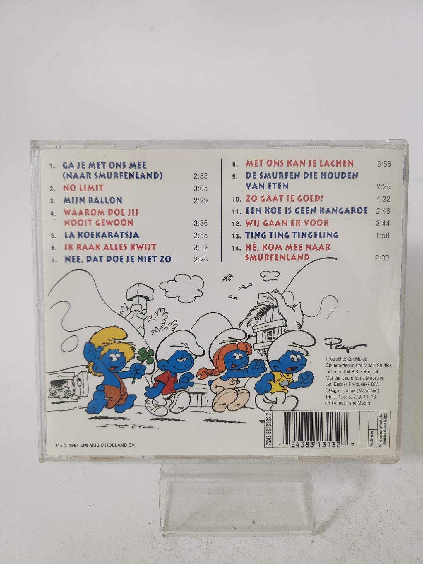 Irene Moors & de Smurfen: Ga Je Mee Naar Smurfenland CD - Cd