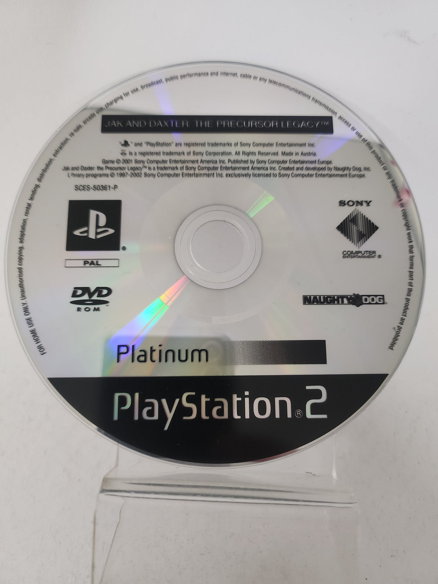 Jak and Daxter: the Precursor Legacy Platinum (Disc Only) PlayStation 2 - Playstation 2 Games