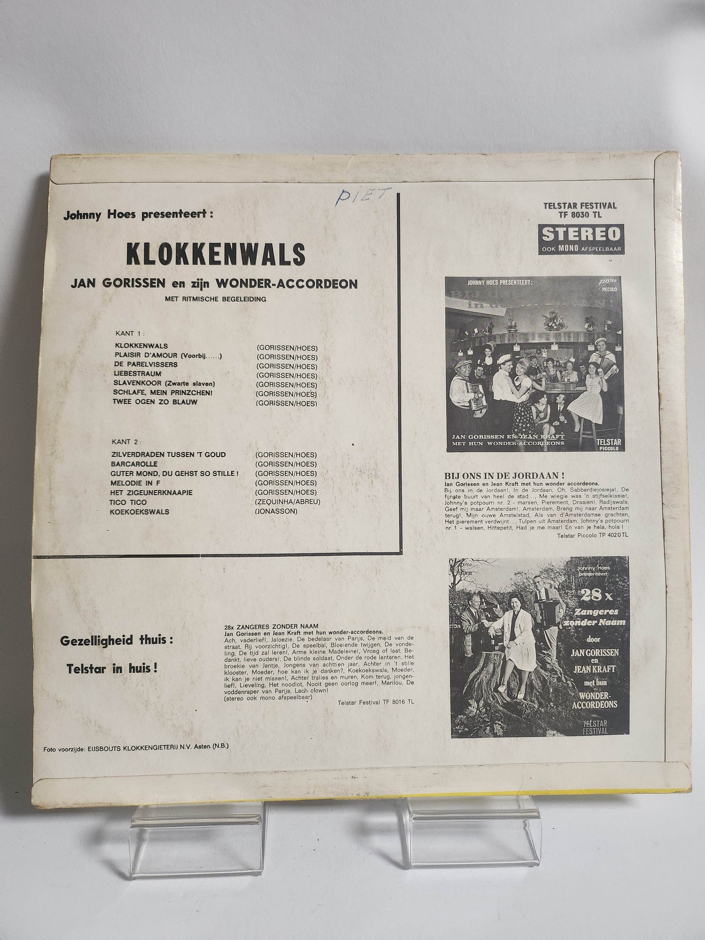 Jan Gorissen: Klokkenwals LP Vinyl - Feniks Gameshop