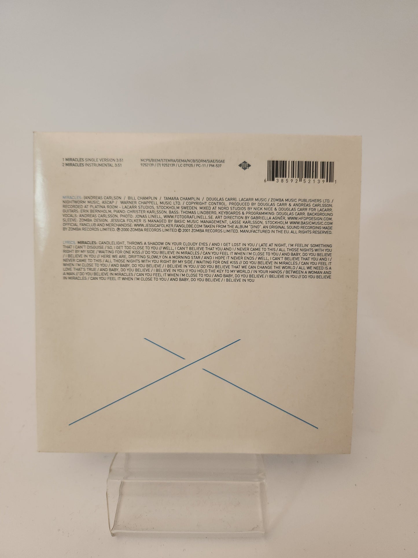 Jessica Folker: Miracles CD Single - CD Single