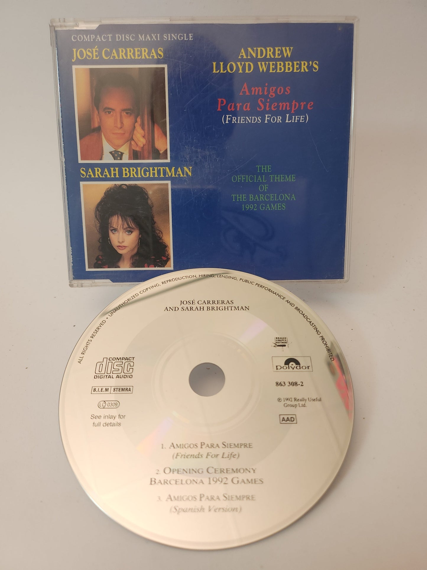 José Carreras and Sarah Brightman: Amigos Para Siempre CD Single - CD Single