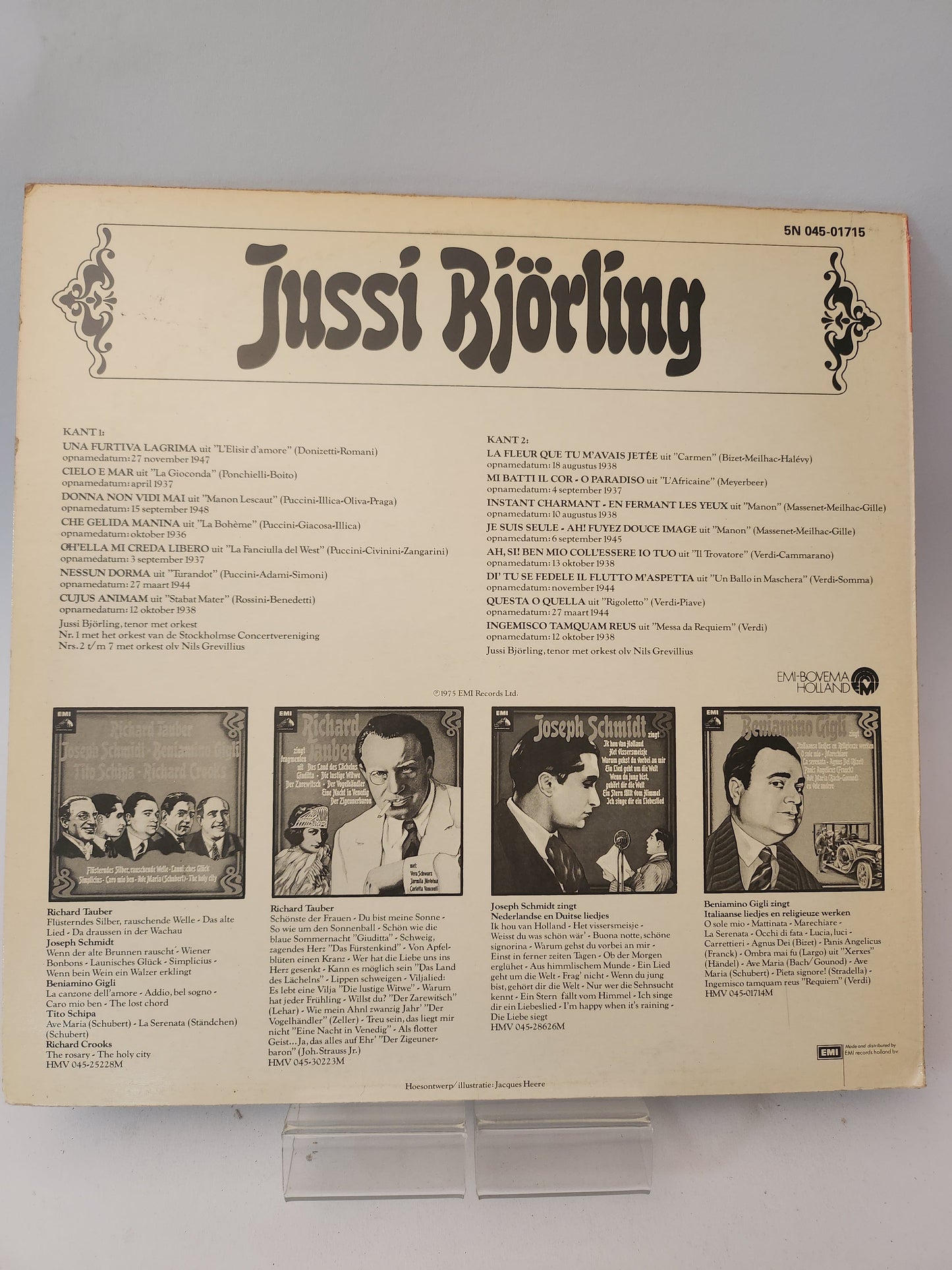 Jussi Björling zingt Aria’s van.... LP Vinyl - Lp Vinyl