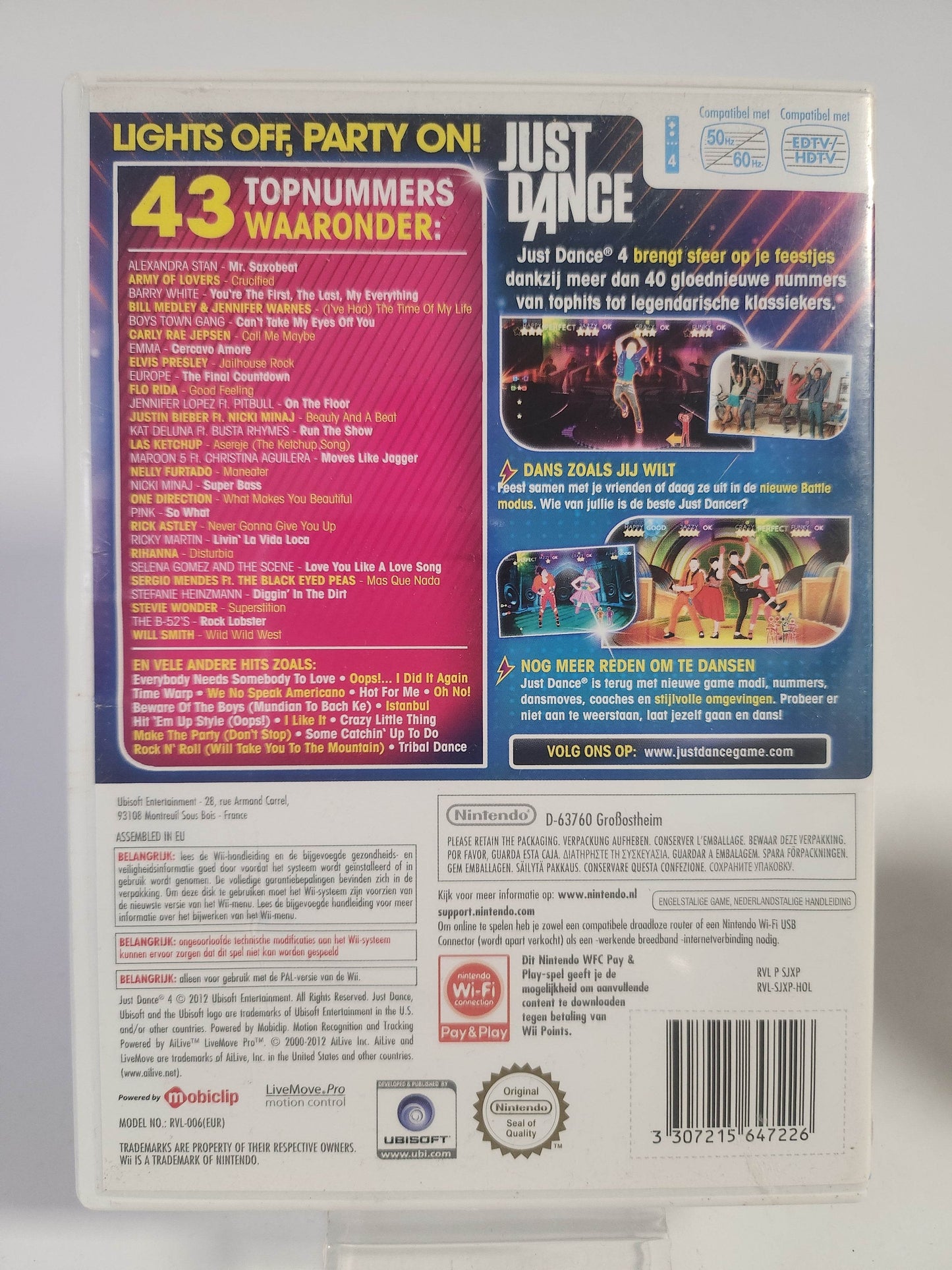 Just Dance 4 (No Book) Wii - Feniks Gameshop