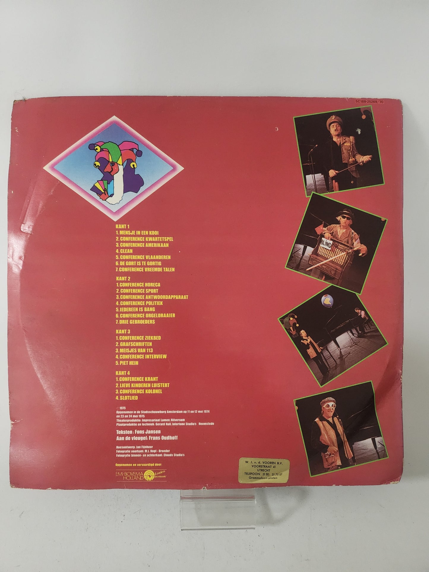 Kwartetten: Fons Jansen LP Vinyl - Lp Vinyl