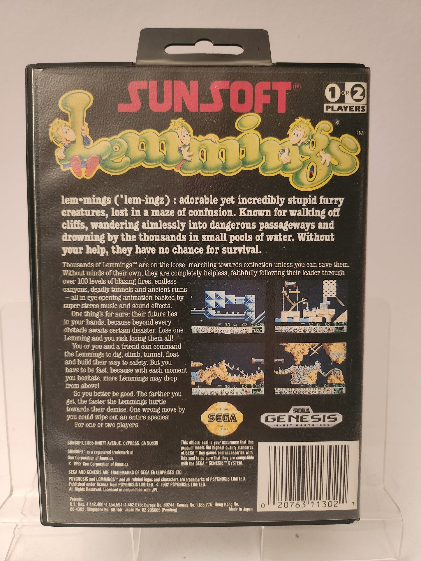 Lemmings Sega Genesis - Sega Games