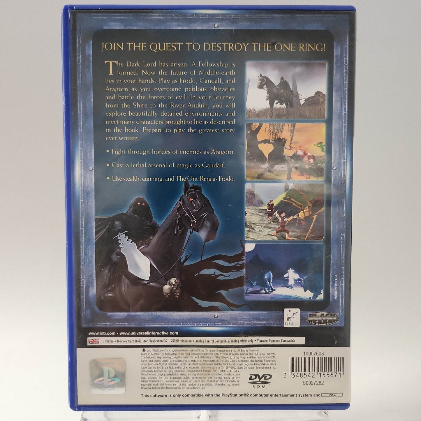 Lord of the Rings: the Fellowship of the Ring PS2 - Feniks Gameshop