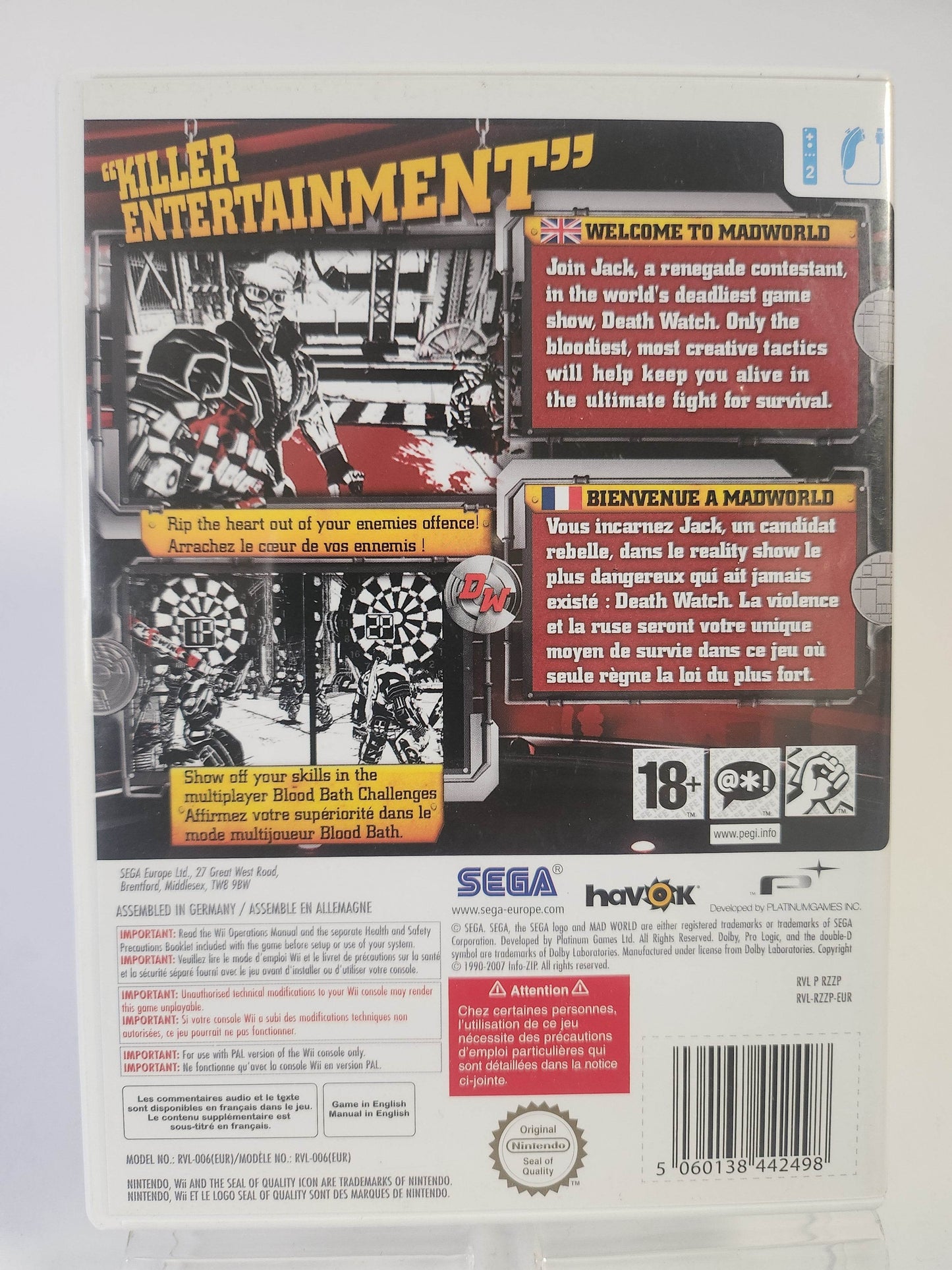 Mad World Nintendo Wii - Feniks Gameshop