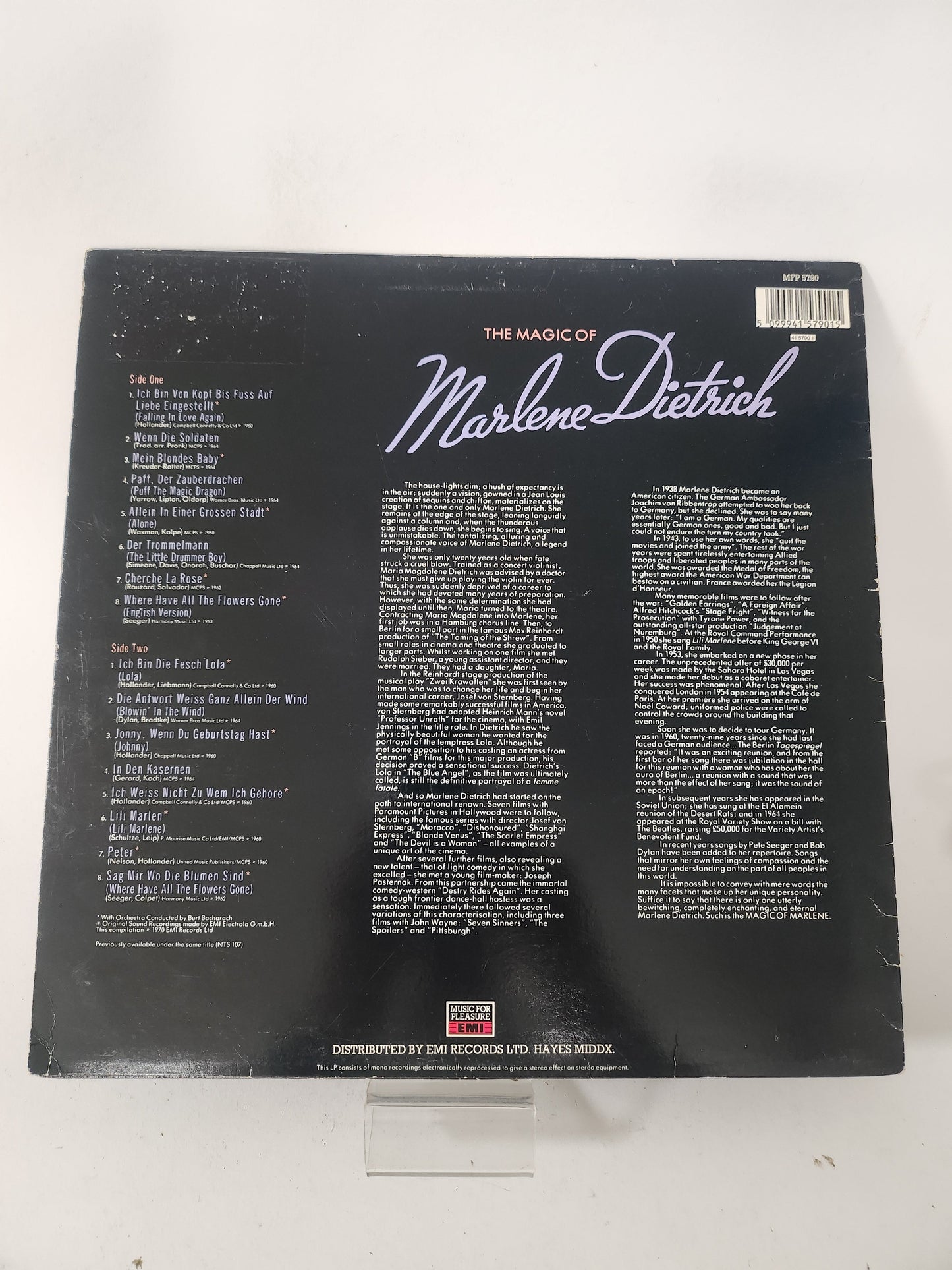 Magic of Marlene Dietrich LP Vinyl - Lp Vinyl