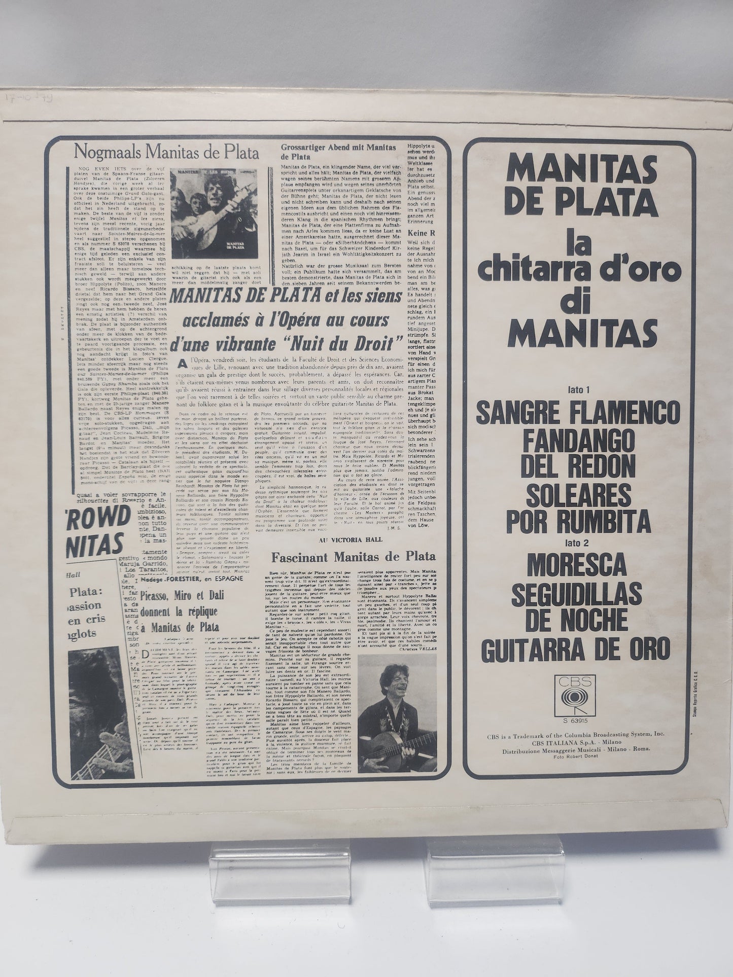 Manitas de Plata: La Chitarra di Manitas LP Vinyl - Lp Vinyl