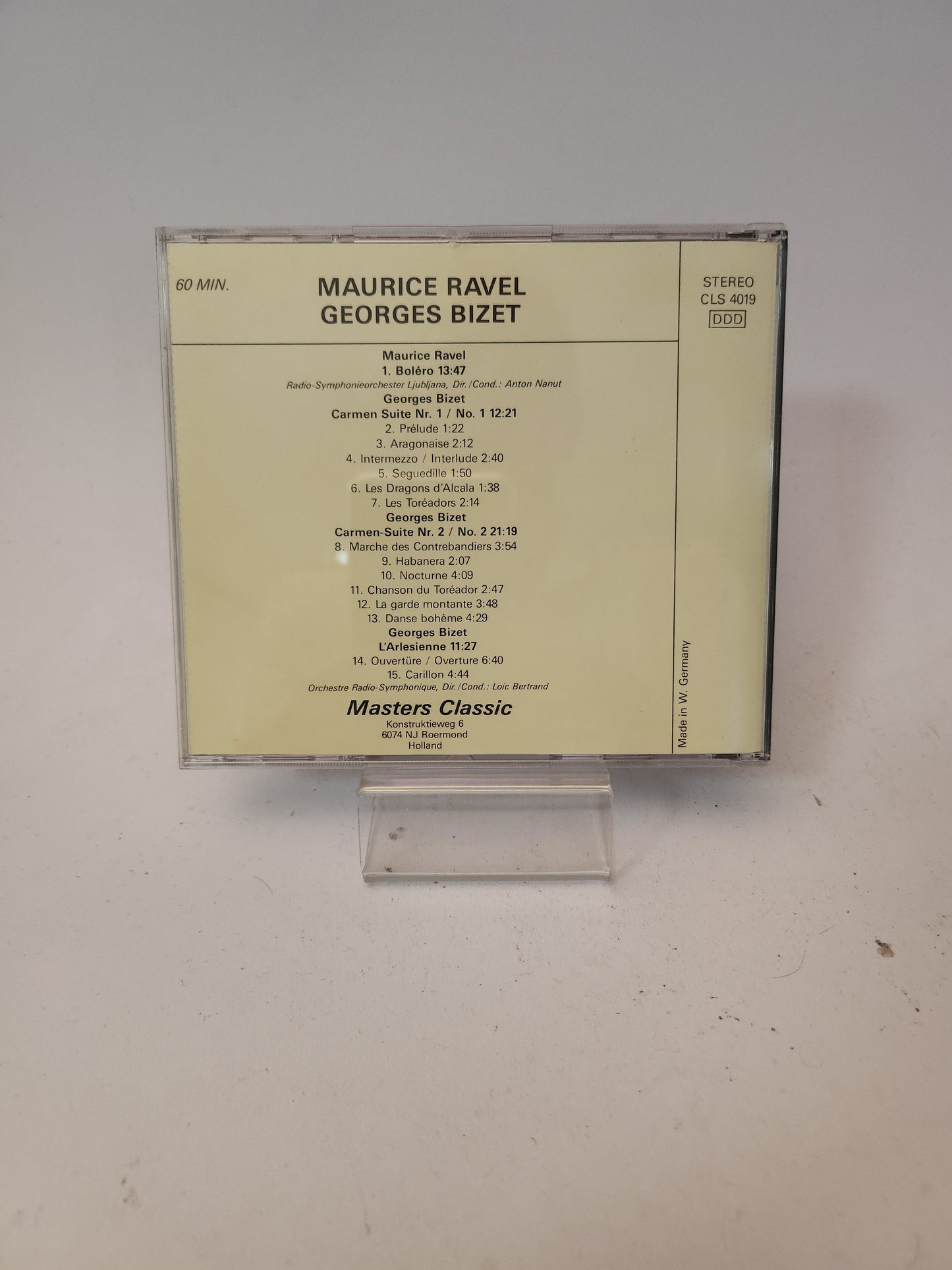 Maurice Ravel & Georges Bizet: Bolero CC - Cd