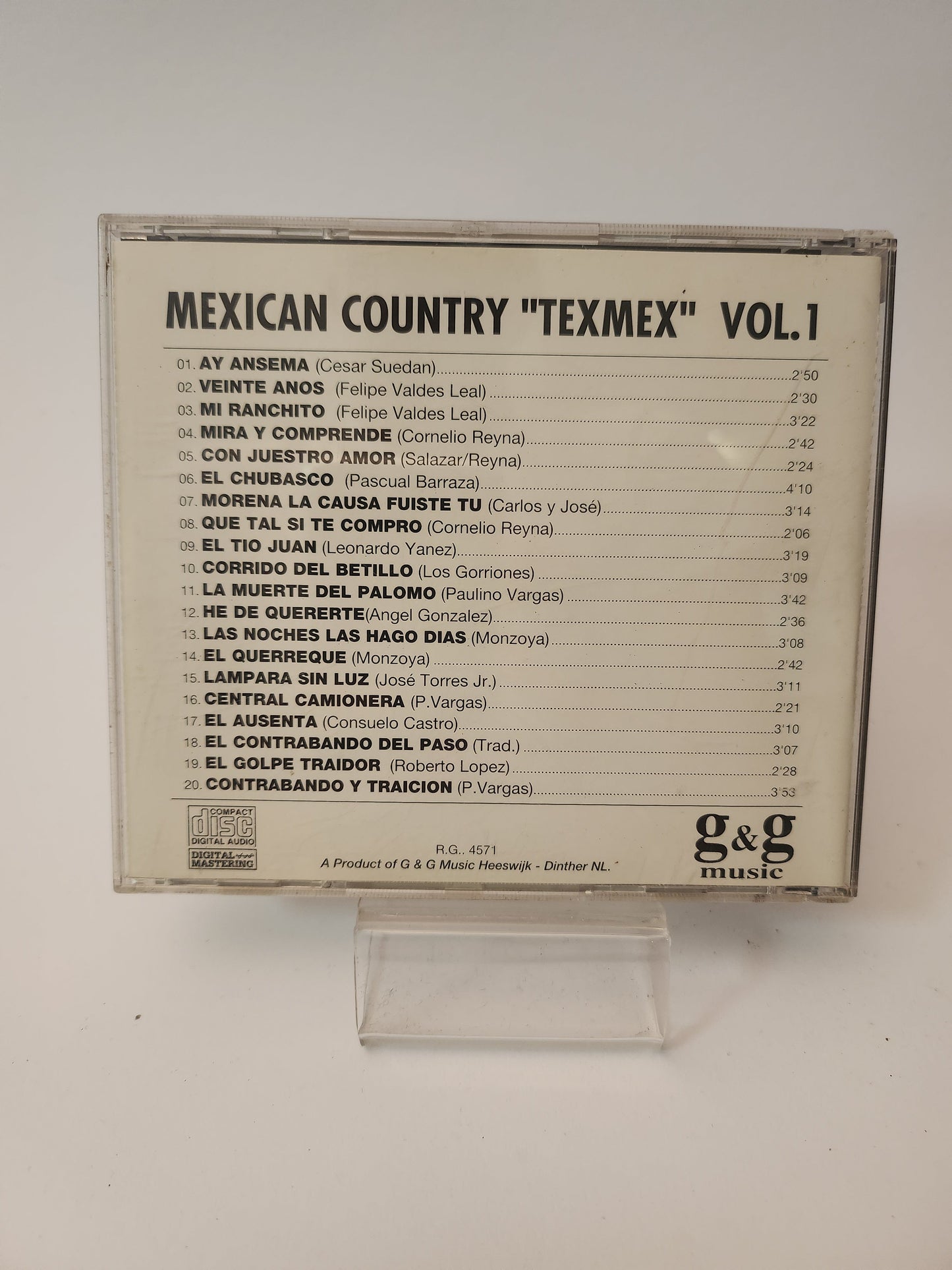 Mexican Country ’Texmex’ Volume 1 CD - Cd