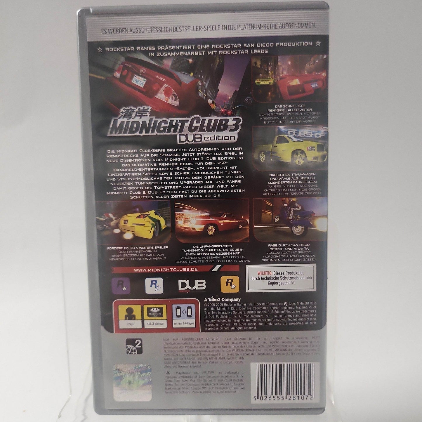 Midnight Club 3 DUB Edition Platinum Playstation Portable - Feniks Gameshop