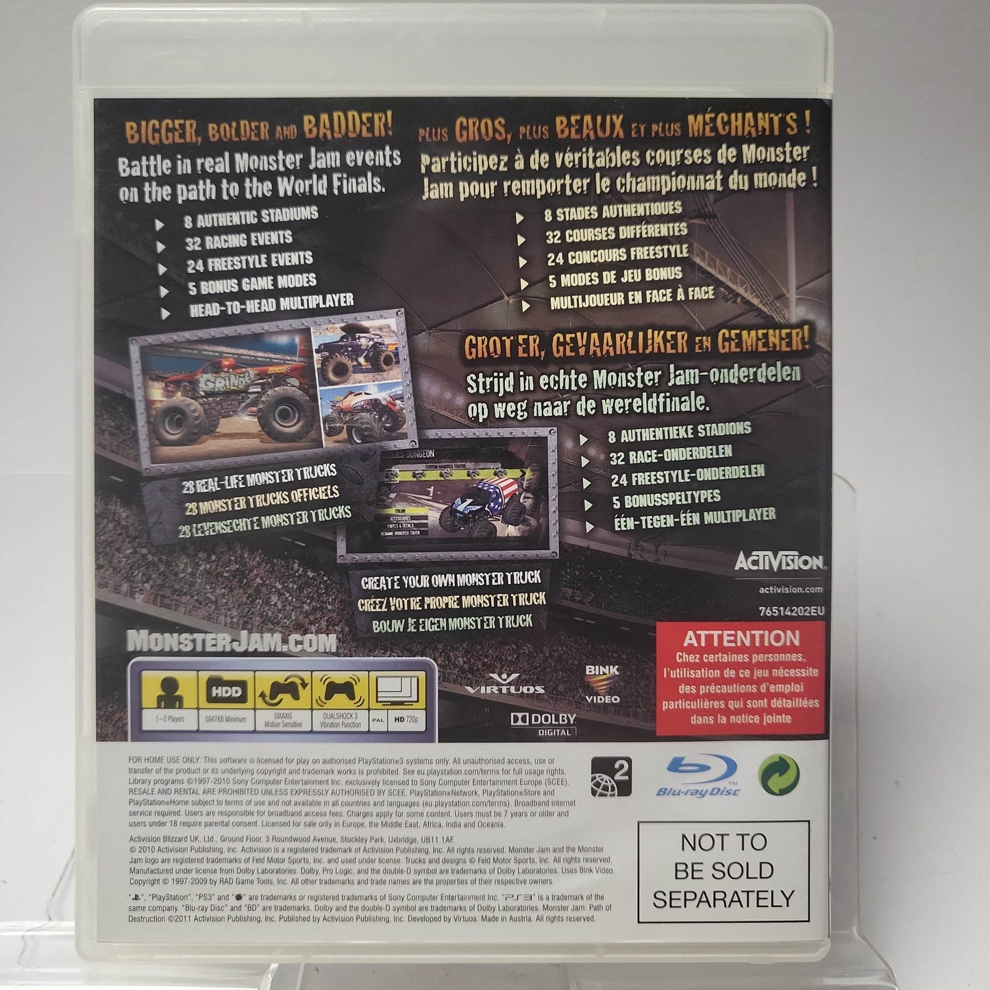 Monster Jam Path of Destruction Playstation 3 - Feniks Gameshop