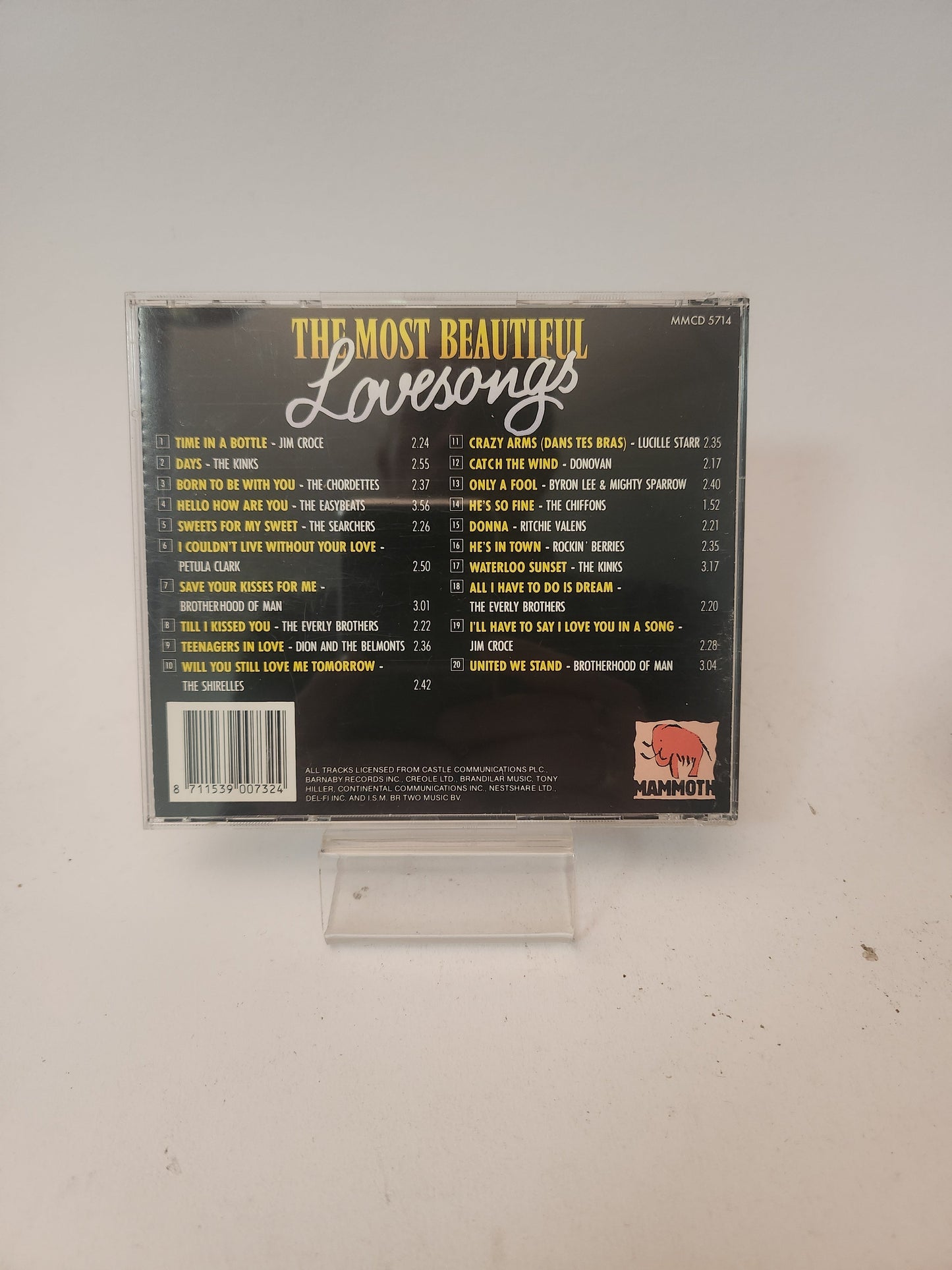 Most Beautiful Lovesongs CD - Cd
