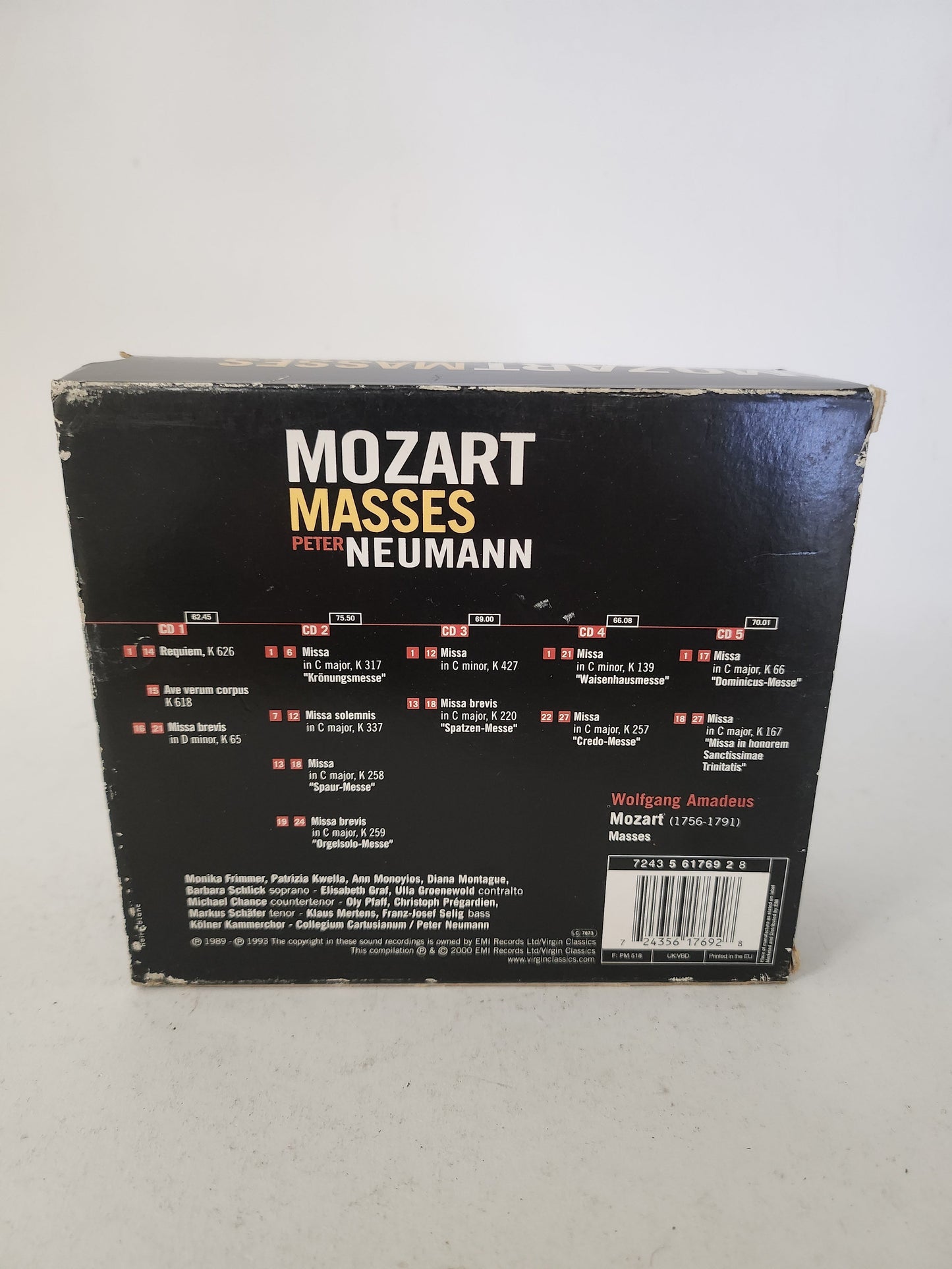 Mozart Masses Peter Neumann CD Box - Cd