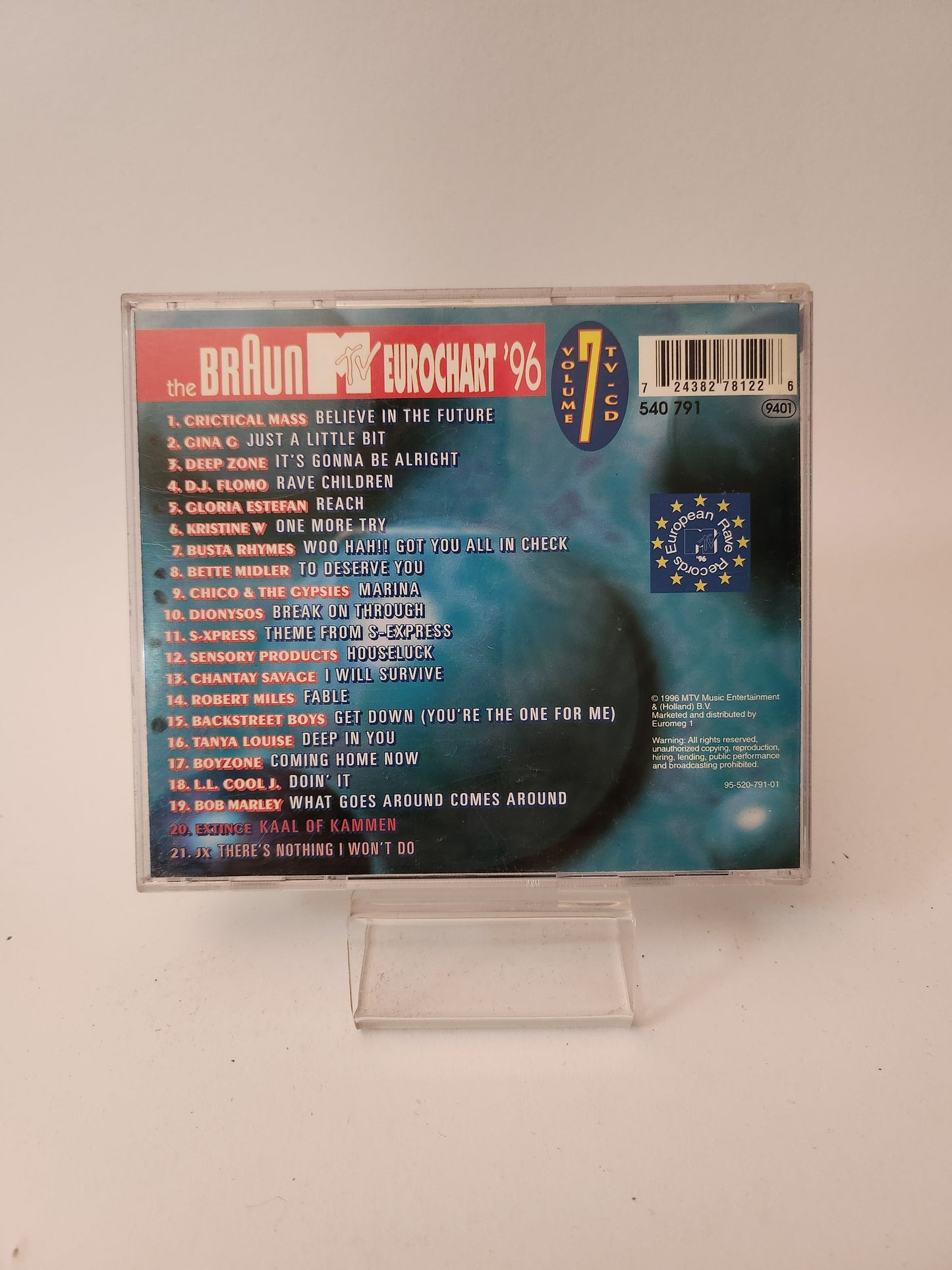 MTV Eurochart ’96 Volume 7 CD - Cd