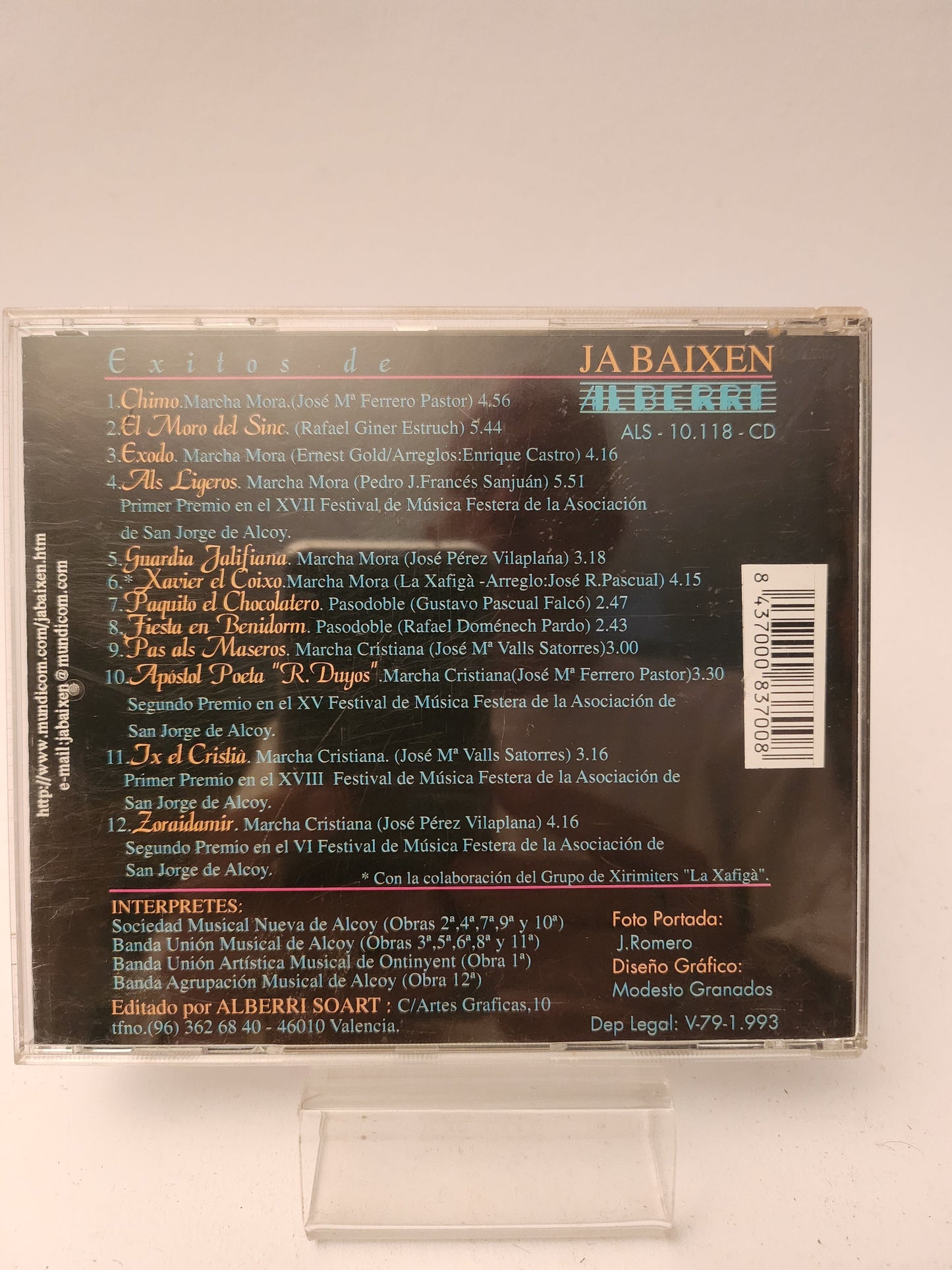 Musica de Moros y Christianos: Exitos de Jabaixen CD - Cd