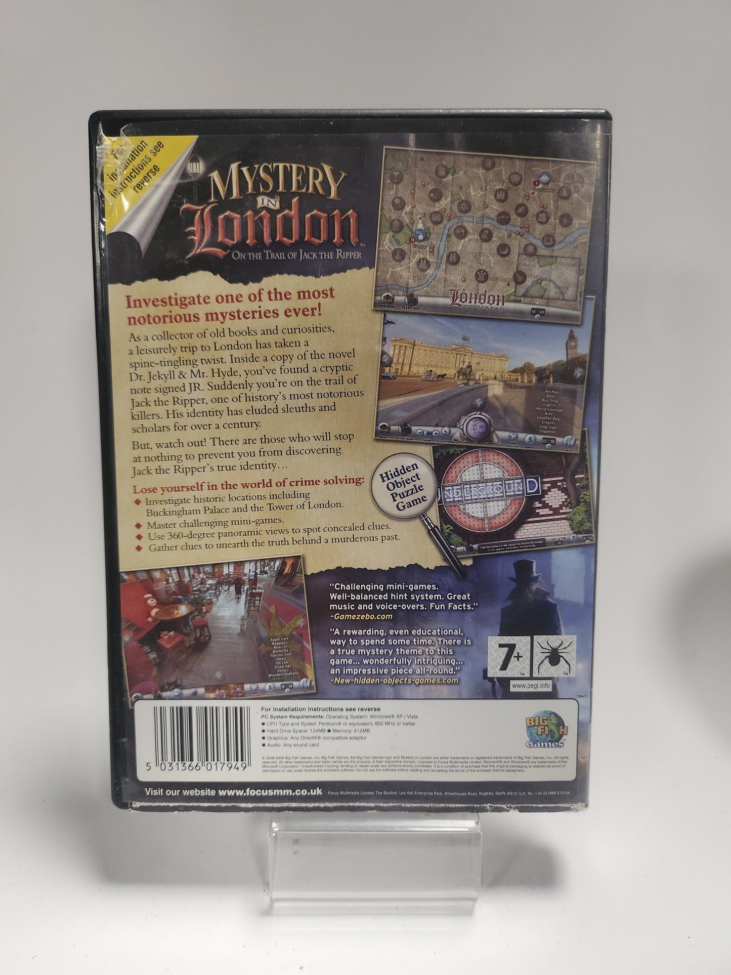 Mystery in London on the Trail of Jack the Ripper (No Book) PC - PC Games