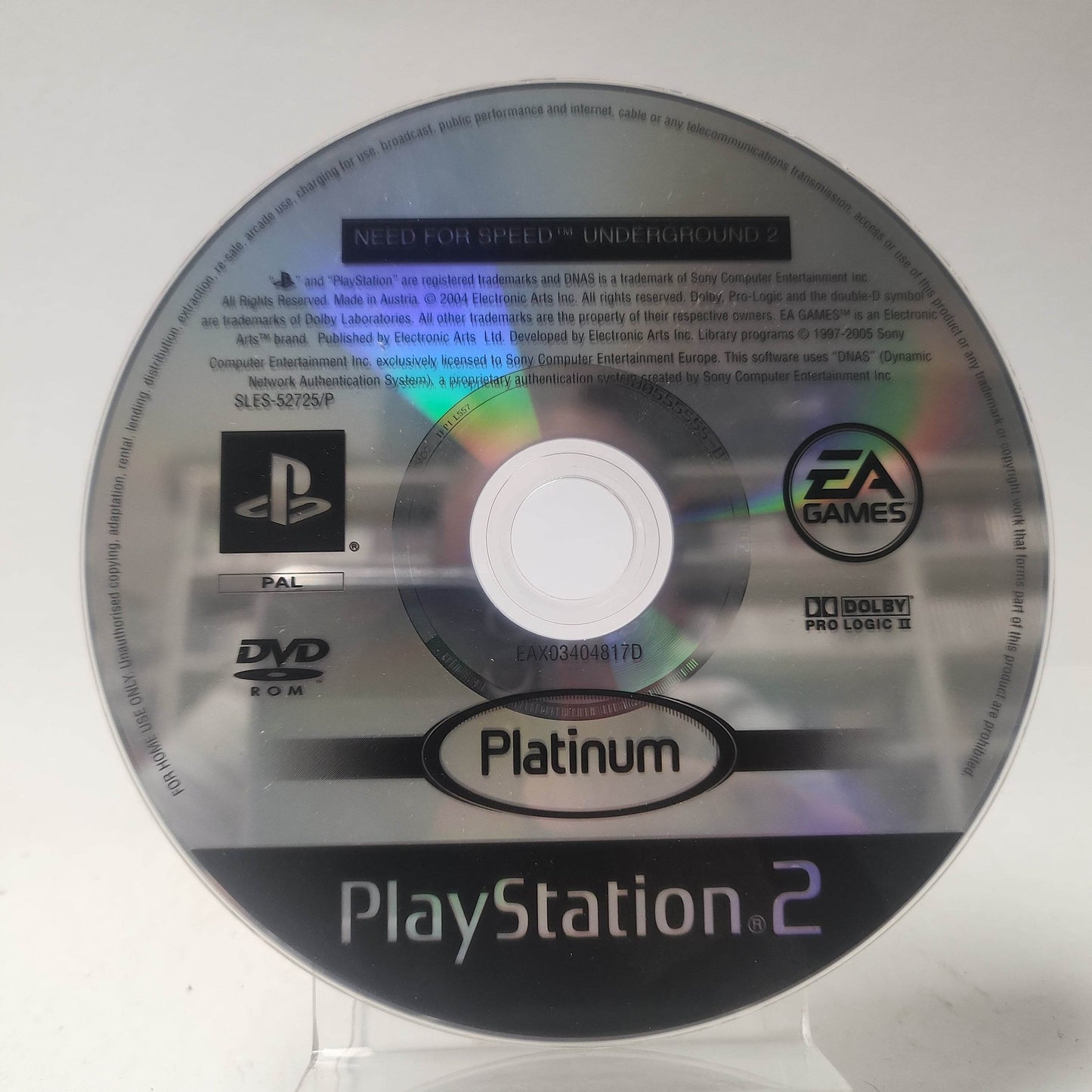 Need for Speed Underground 2 Platinum (Disc Only) PlayStation 2 - Feniks Gameshop
