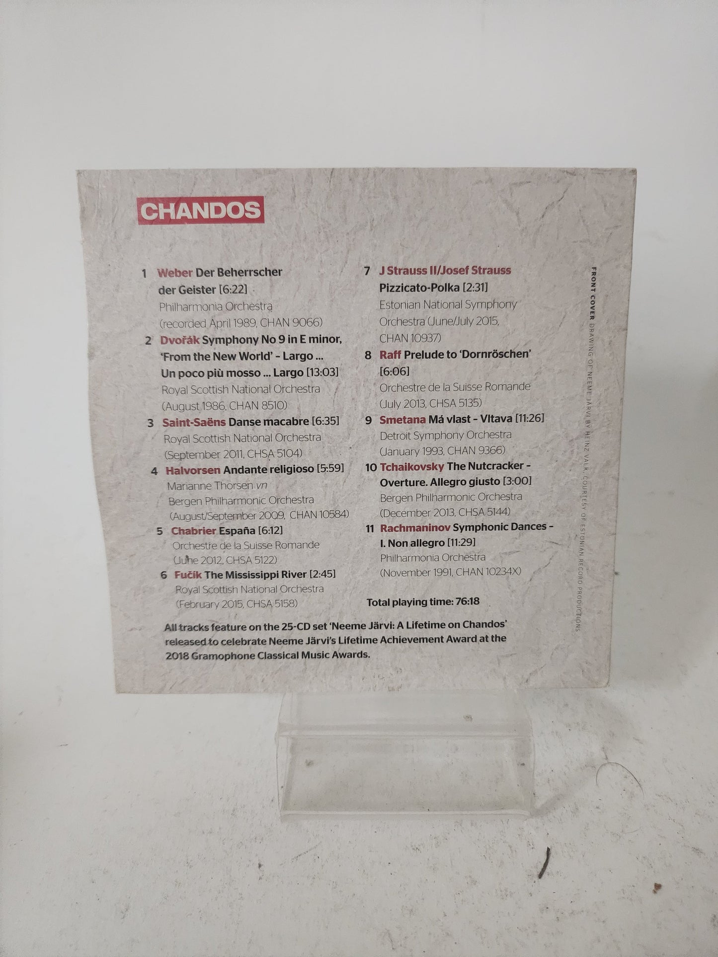 Neeme Jarvi: a Lifetime on Chandos CD Single - CD Single