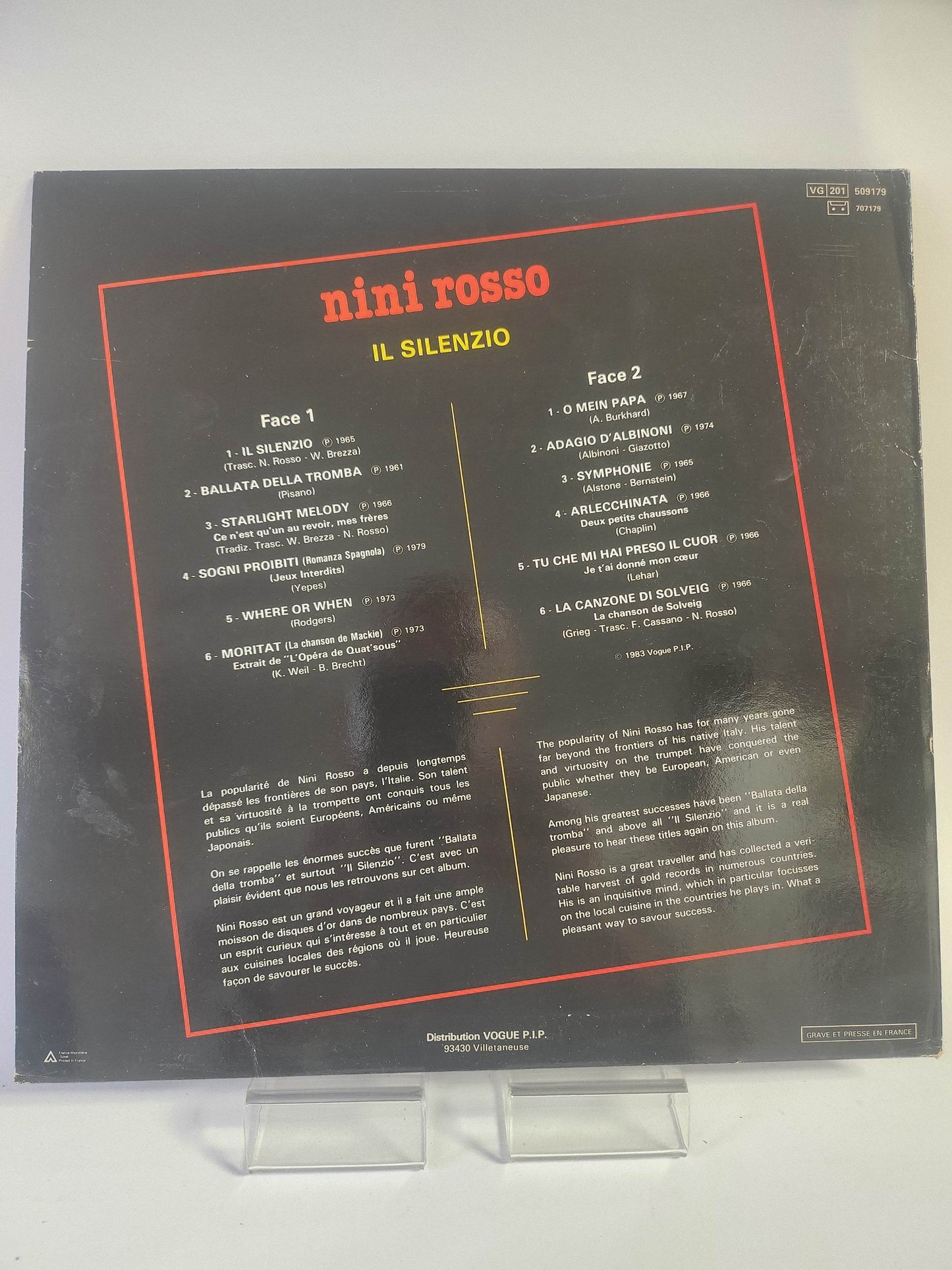 Nini Rosso: Il Silenzio LP Vinyl - Feniks Gameshop