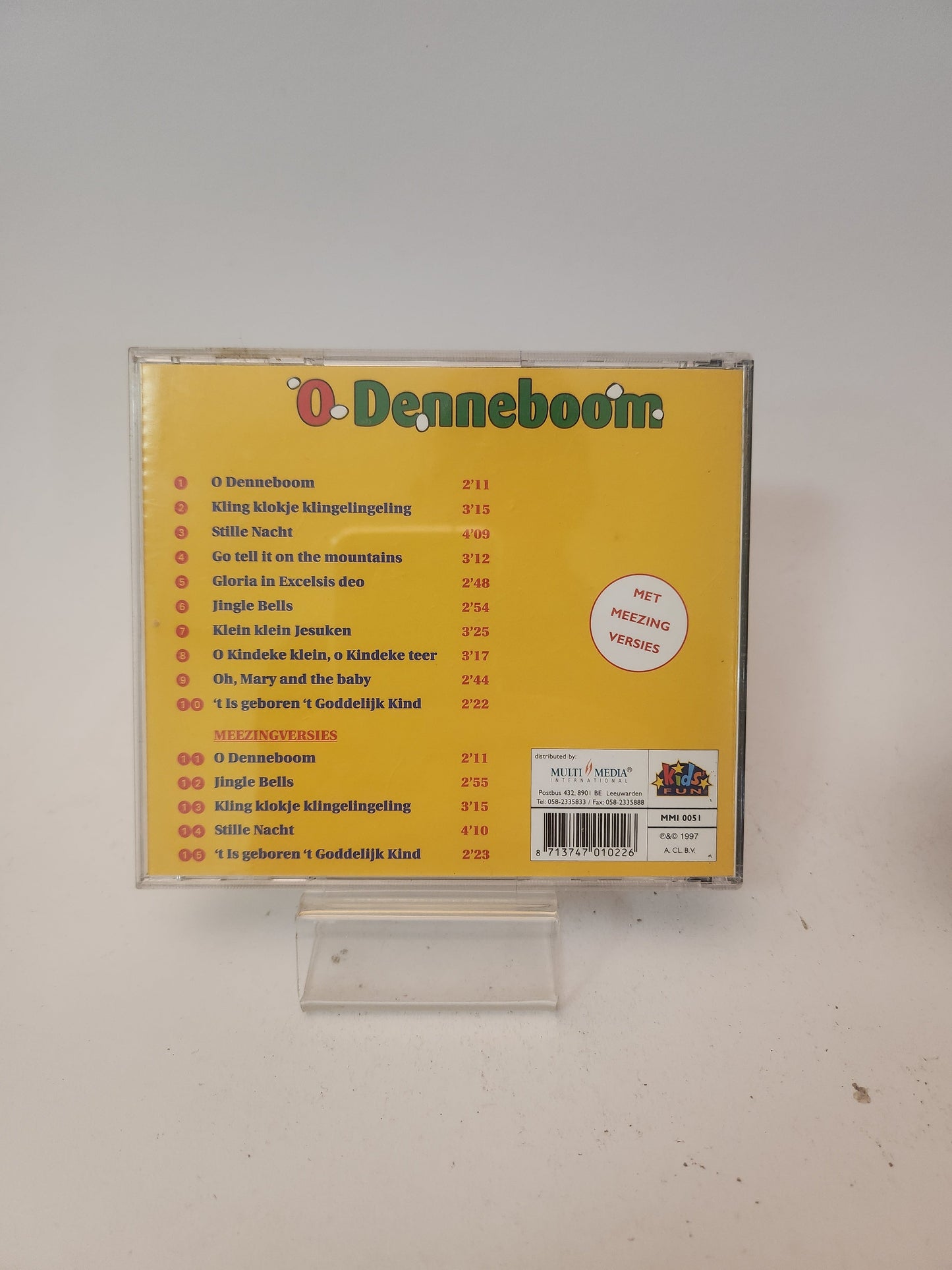 O Denneboom Kerstliedjes CD - Cd