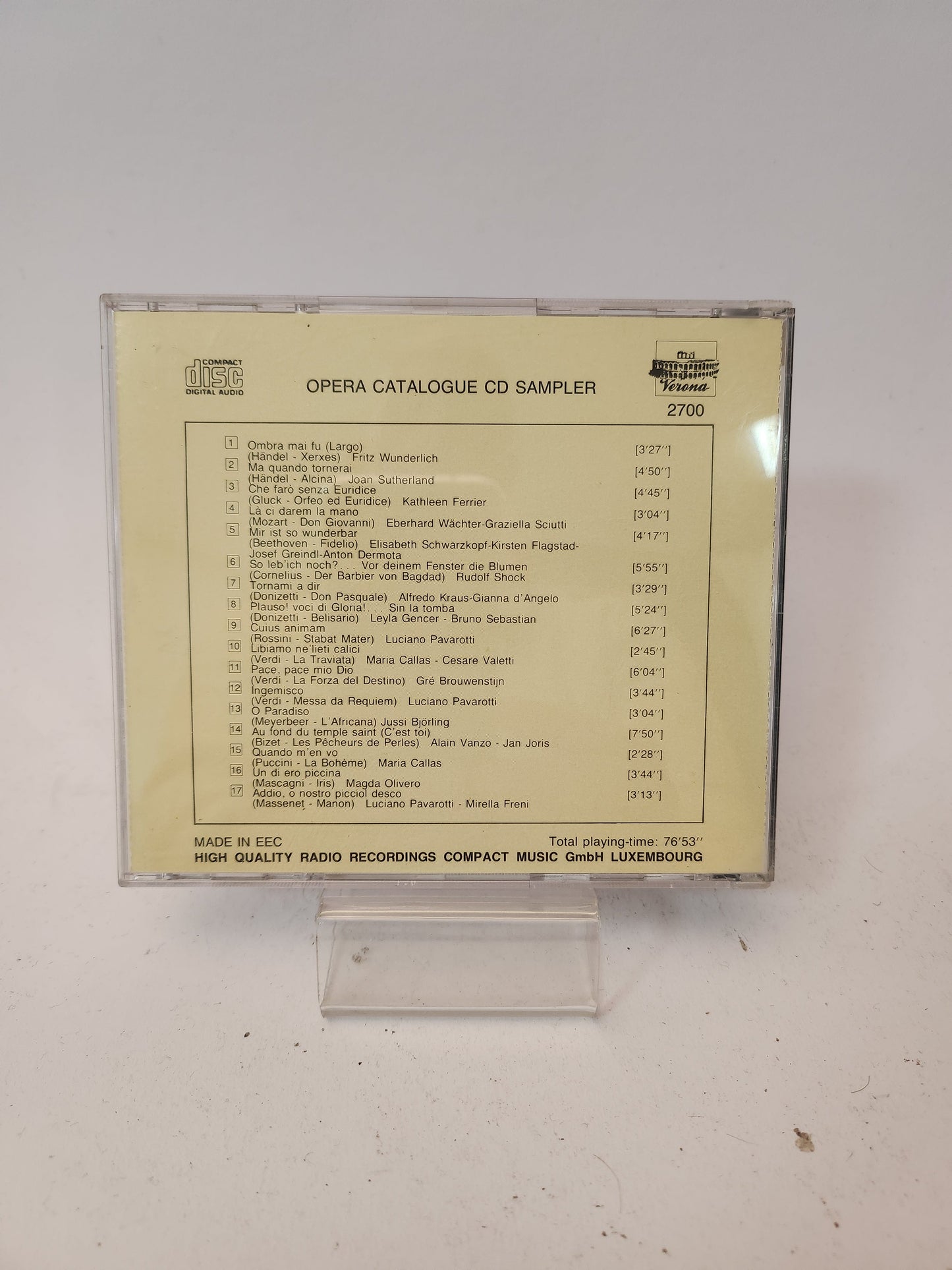 Opera Catalogue Sampler CD - Cd